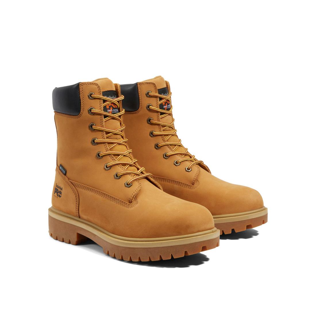 8 Inch Steel Toe Waterproof Work Boots for Men - Direct Attach Safety Shoes - Heavy Duty Construction, Oil & Slip Resistant - Ideal for Construction, Warehouse and Outdoor Work