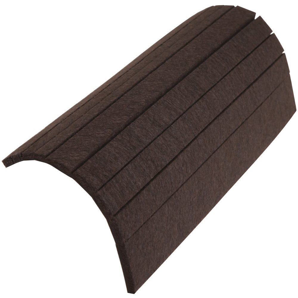 Self-Adhesive Pre-Cut Felt Strips - 18 Pieces, Walnut Brown for DIY Crafts, Home Decor, and Scrapbooking Projects