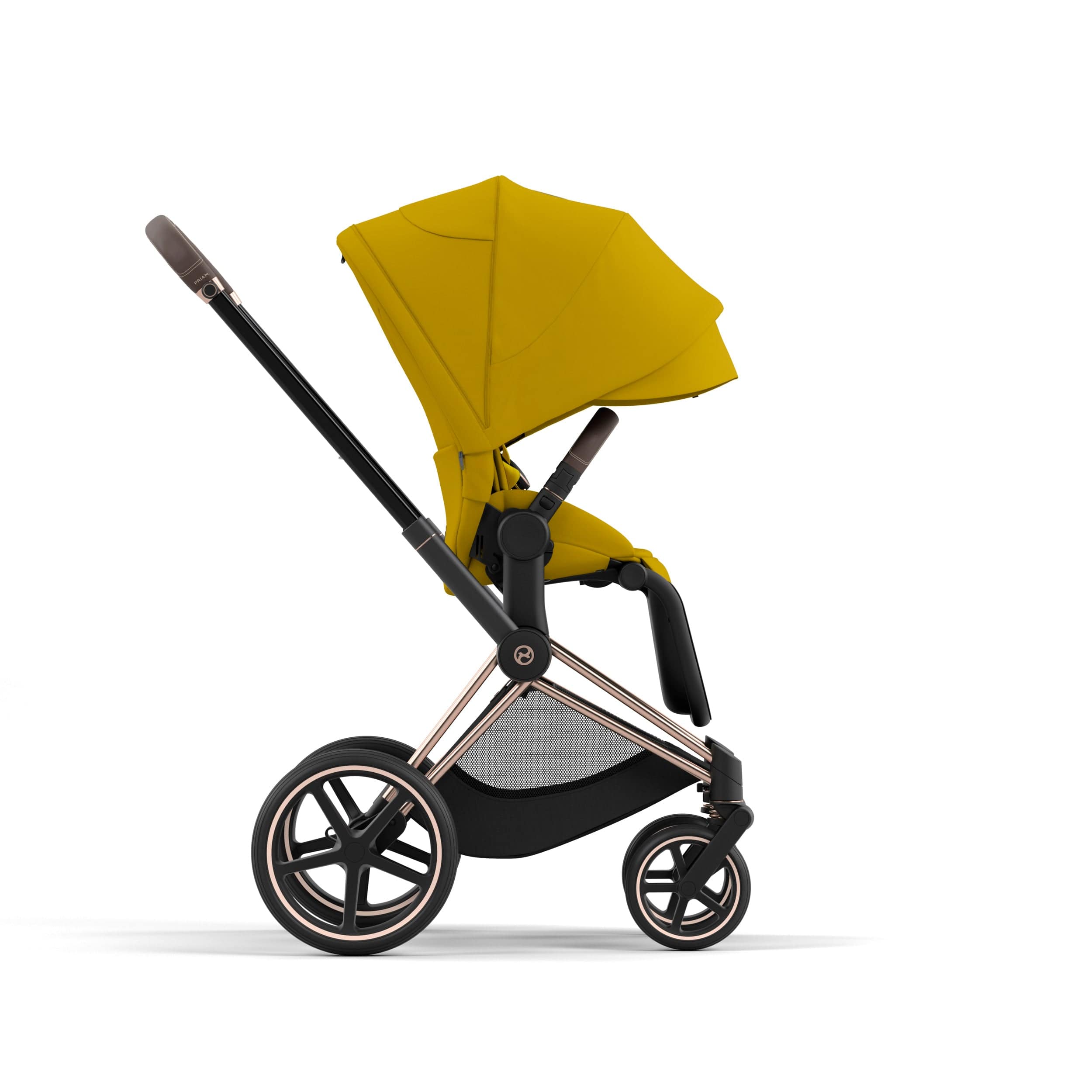 Cybex Priam 4 Complete Luxury Stroller - Rose Gold & Brown | Premium Baby Stroller with All-Wheel Suspension | Perfect for City Walks & Outdoor Adventures