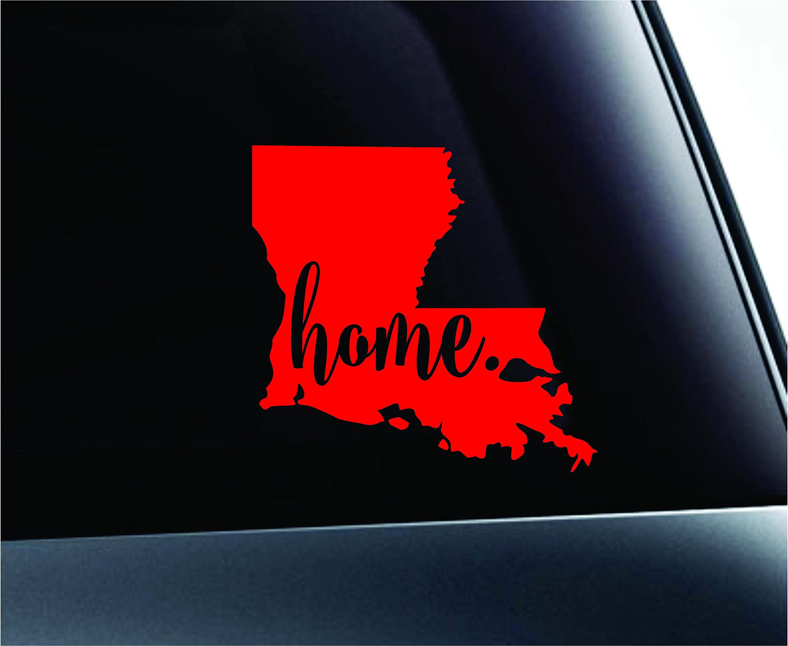 Louisiana State Baton Rouge Symbol Sticker Decal - Red Vinyl Decal for Car, Truck, Window, Laptop, Computer | Perfect for College Pride, Tailgating & Home Decor