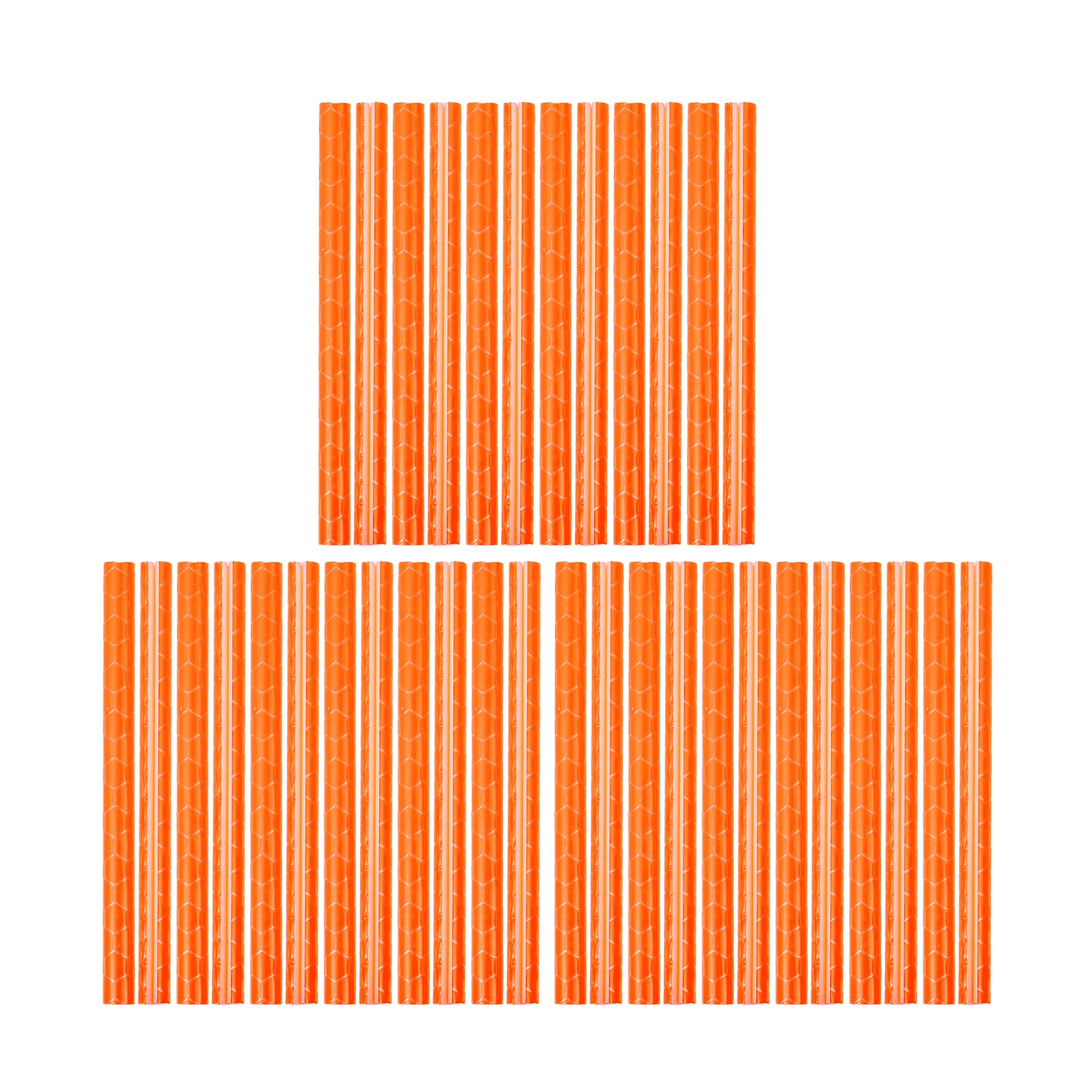 X AUTOHAUX 36 Pcs Orange Bicycle Reflectors - High Visibility Reflective Bike Safety Lights for Night Cycling, Mountain Bikes, Wheels & Wheelchairs - Durable ABS Material for Enhanced Road Safety
