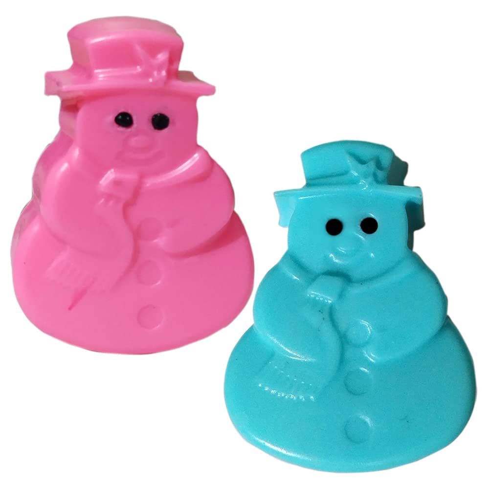 Organic Handmade Goat Milk Kids Bath Soap - Snowman Shape 50g x 2 Pack | Gentle Cleansing for Baby & Toddler Skin | Perfect for Holiday Gifts & Winter Bath Time Fun