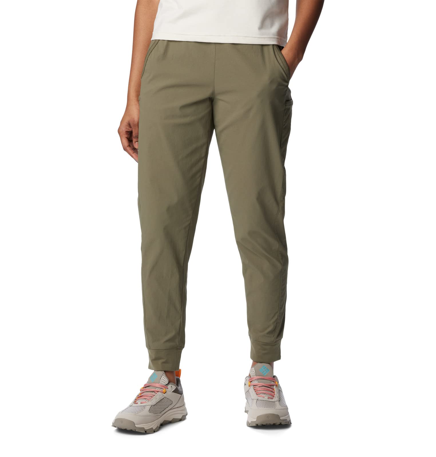 Columbia Women's Leslie Falls Jogger - Lightweight Water-Resistant Jogging Pants for Hiking, Yoga & Casual Wear - Perfect for Outdoor Adventures & Lounge Comfort