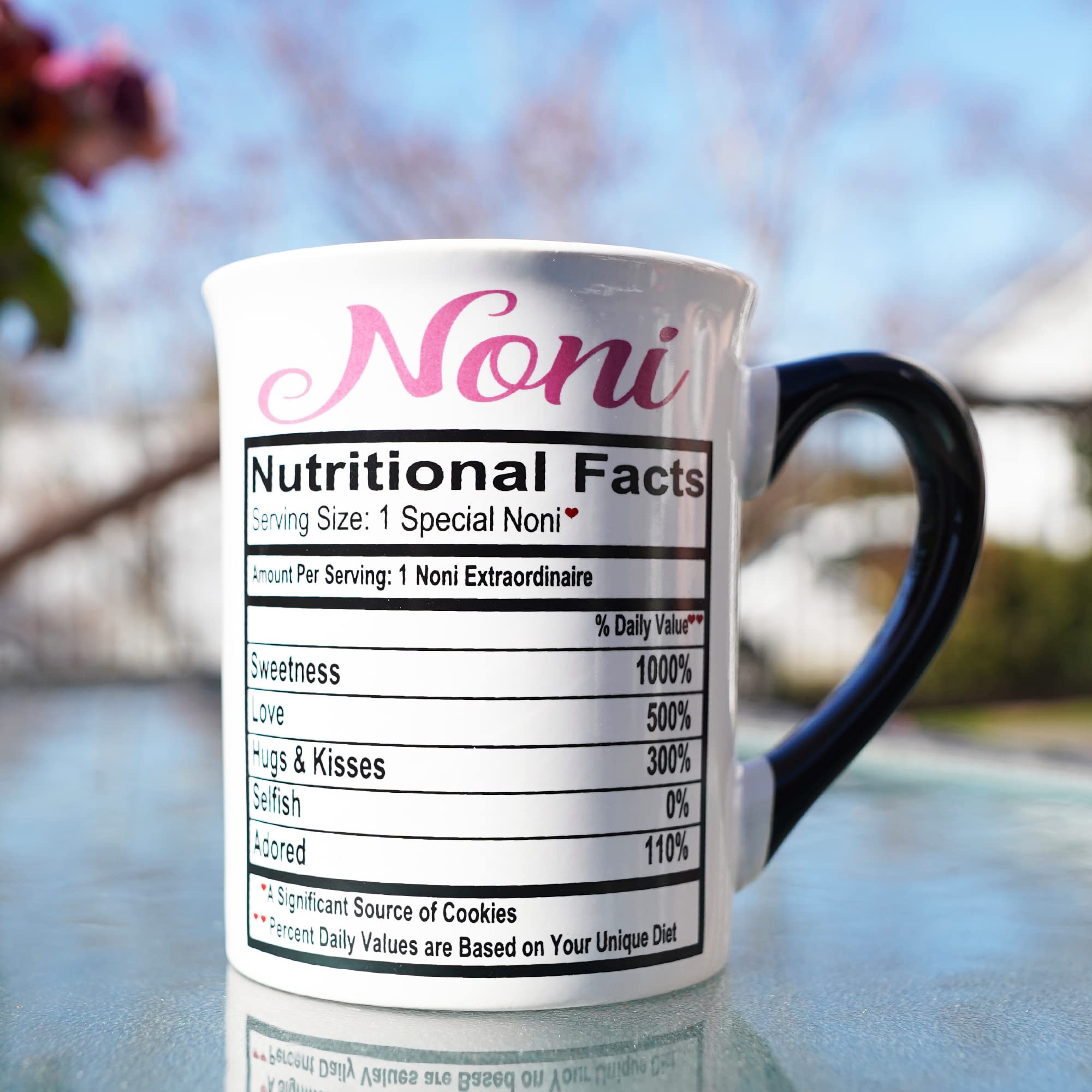 Ceramic Noni Nana Coffee Mug - Perfect Gift for Grandma, Mom & Women | Large Stoneware Tea Cup for Birthday, Christmas & Home Decor | Ideal for Cozy Mornings & Heartwarming Family Moments