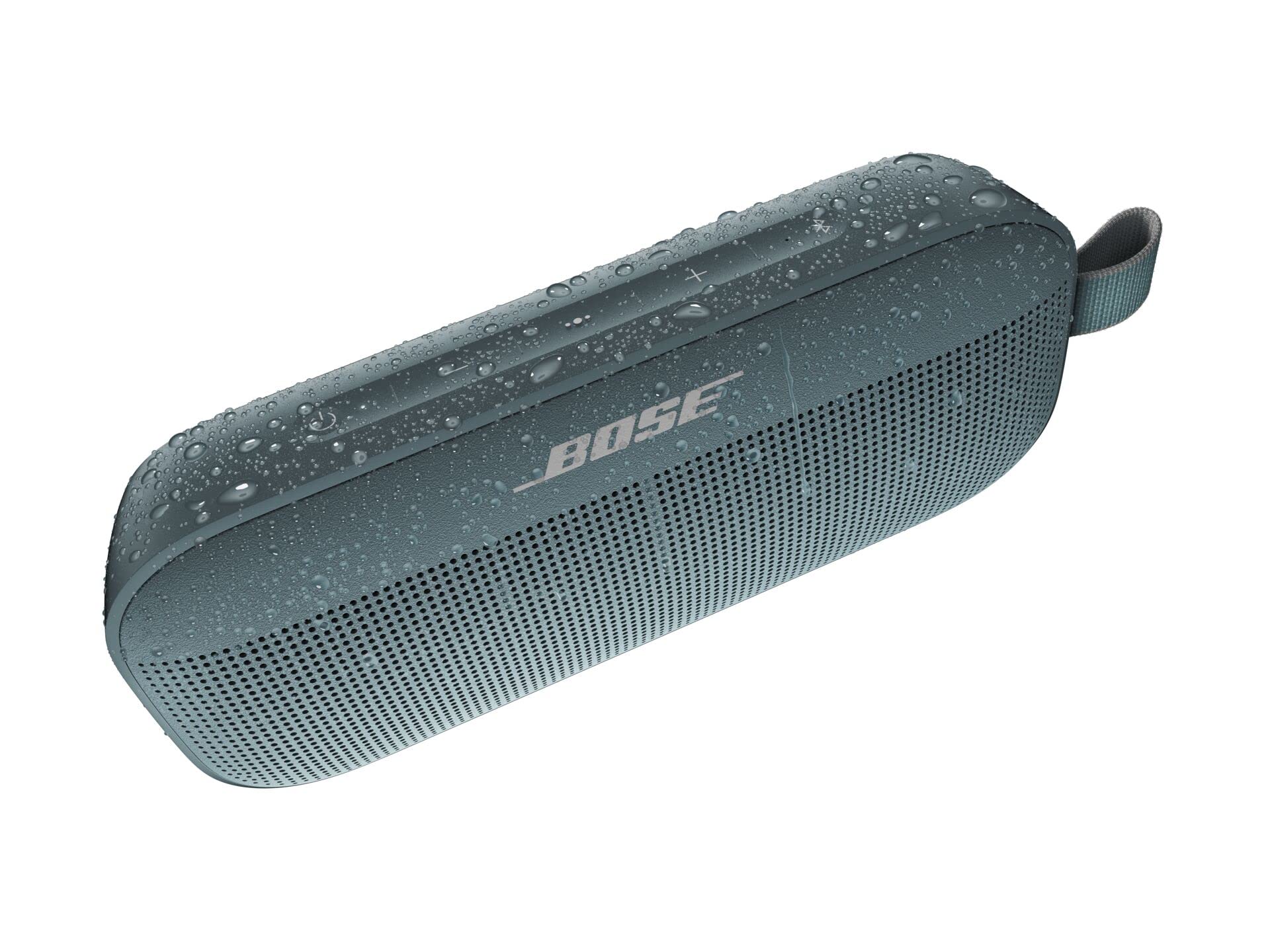 Bose SoundLink Flex Bluetooth Speaker - Portable Wireless Waterproof Speaker with Built-in Mic for Travel, Outdoor, Pool & Beach - Stone Blue | Perfect for Camping, Hiking, Beach Parties & Home Use