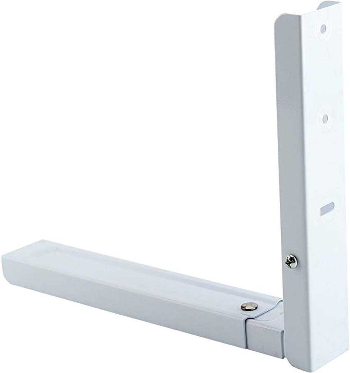 Universal Wall-Mounted Microwave Bracket - Heavy Duty Foldable Kitchen Shelf Rack for Ovens & Microwaves - Space Saving Solution for Small Kitchens, Dorms & RVs