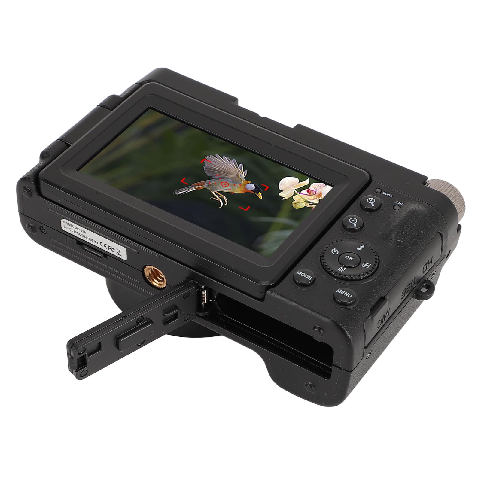 4K Digital Camera 48MP Vlogging Camera with 3in 180° Flip Screen & 16X Zoom | Compact YouTube Camera with Auto Focus | Connect to PC/TV/Projector | Perfect for Travel, Blogging & Home Video Recording