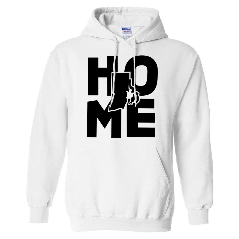 TeesAndTankYou Rhode Island Hoodie Sweatshirt - Unisex Pullover Fleece Hooded Sweatshirt for Men & Women | Perfect for Casual Wear, College Spirit & Outdoor Activities