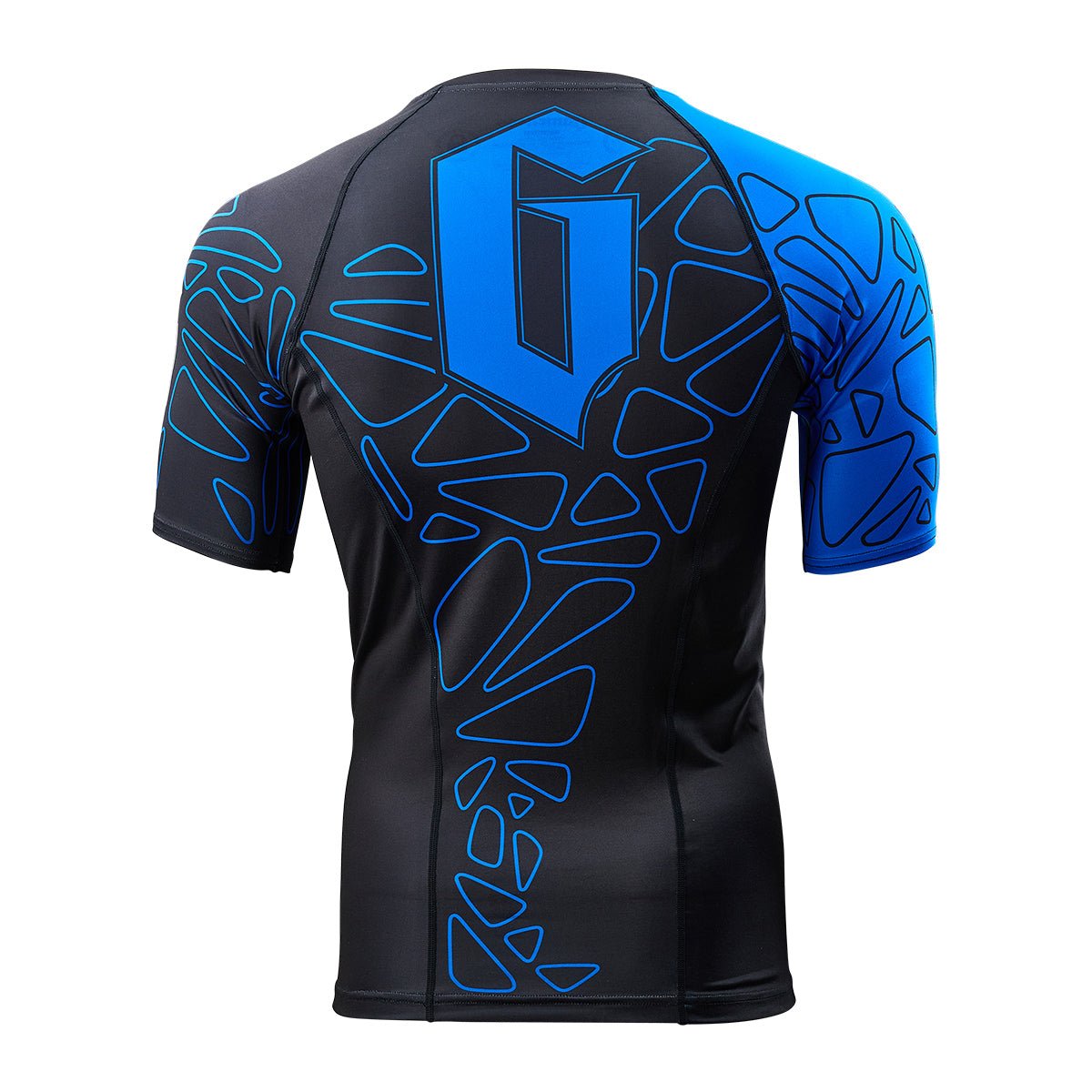 Gameness Men's Short Sleeve Pro Ranked Rash Guard - BJJ MMA Training Shirt for Grappling, Jiu-Jitsu & Combat Sports - Moisture Wicking & UV Protection