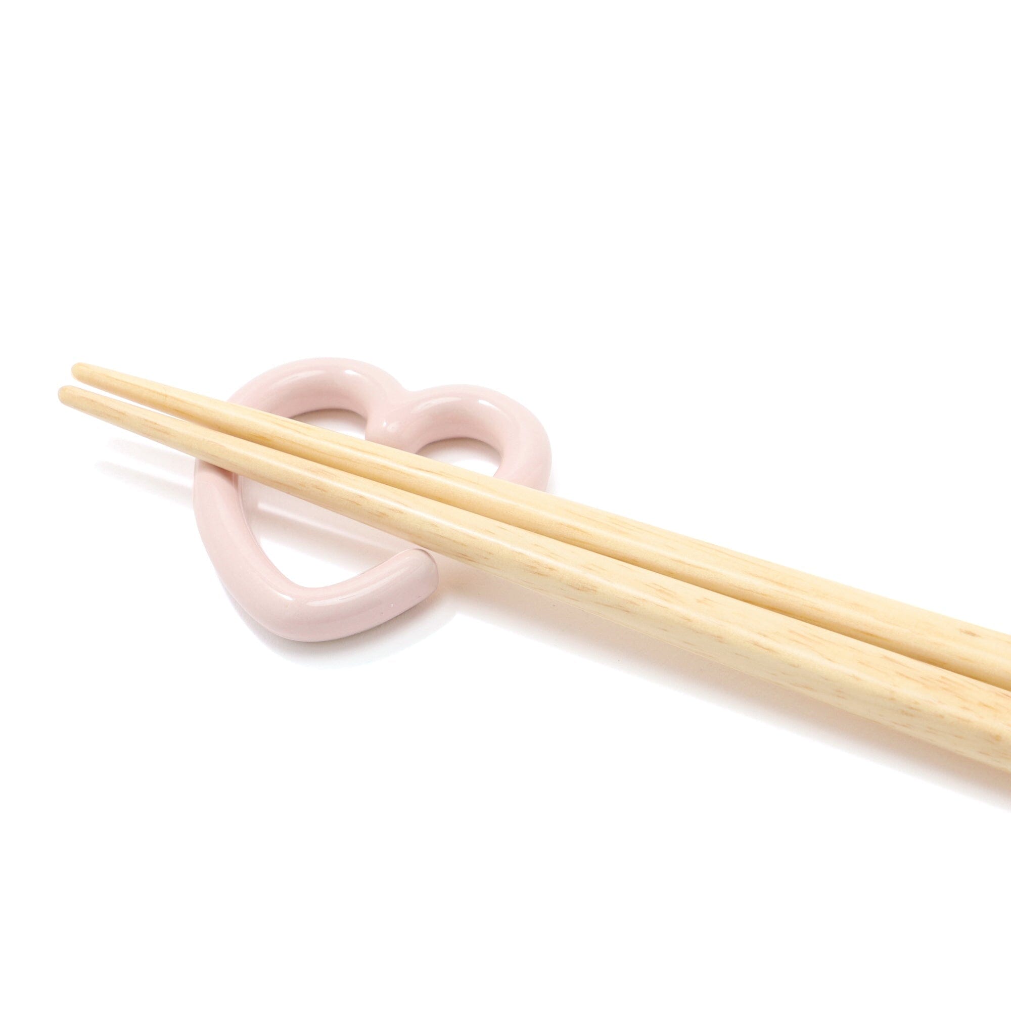 Pink Heart-Shaped Chopstick Rest - Elegant Tableware for Sushi, Asian Dining & Home Decor
