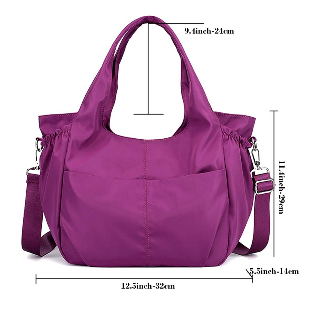 MINTEGRA Women's Nylon Waterproof Hobo Crossbody Bag - Lightweight Casual Shoulder Purse for Everyday Use, Travel & Shopping
