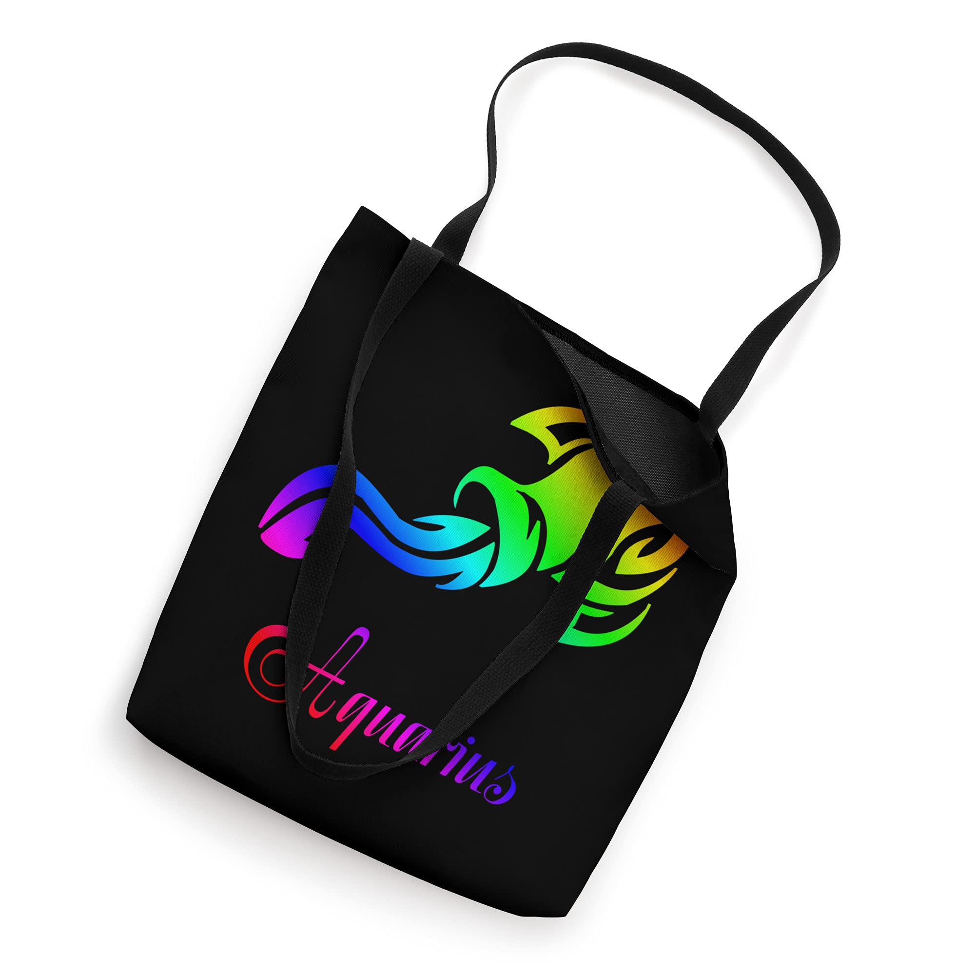 Zodiac Aquarius Tote Bag - Stylish & Durable Cotton Canvas Shoulder Bag for Women - Perfect for Work, Beach, Shopping & Daily Use