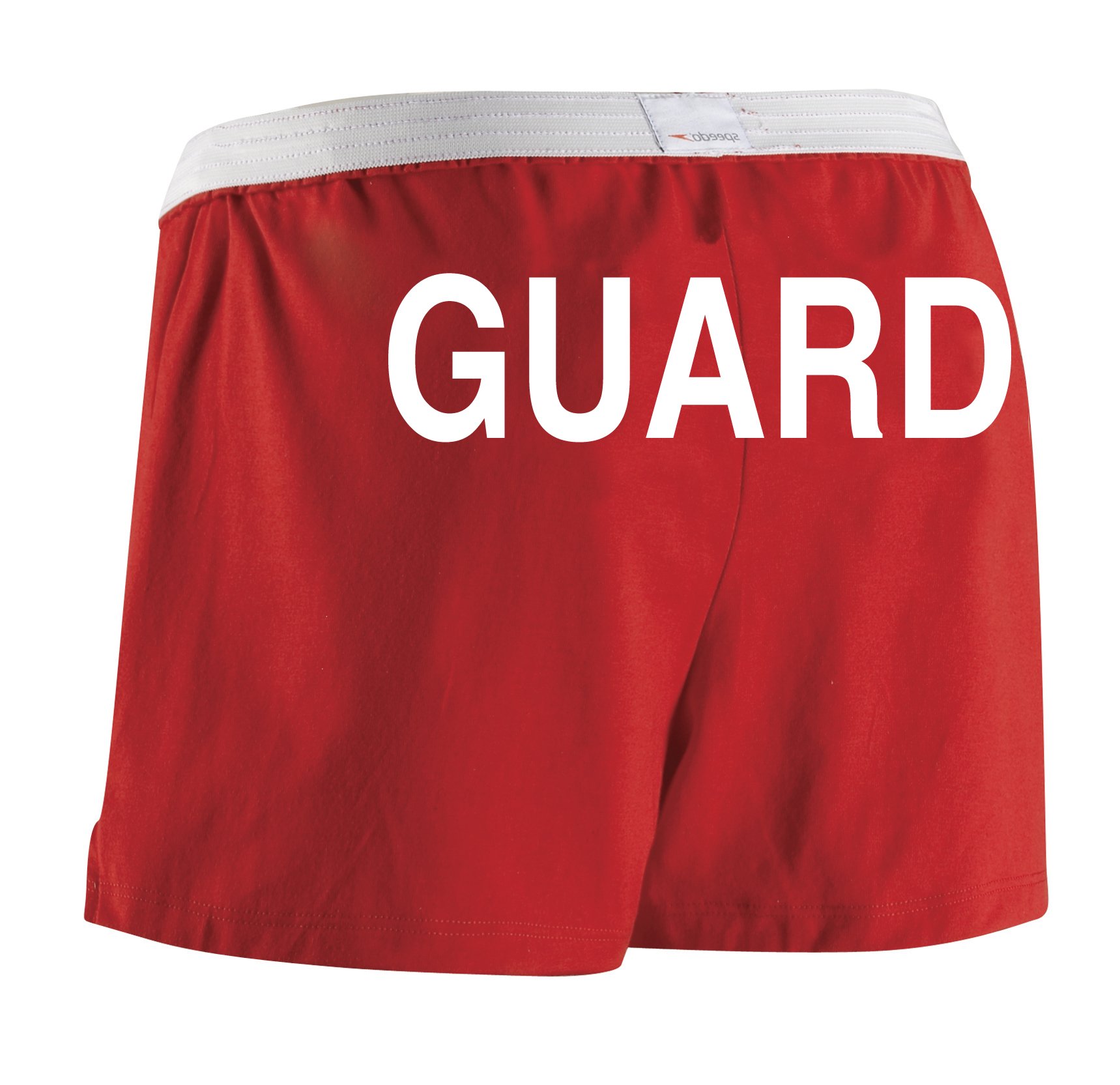 VLX Women's Lifeguard Swim Shorts - Quick Dry, Stretchy & Comfortable - Red (Medium) - Perfect for Swimming, Beach, Surfing & Water Sports