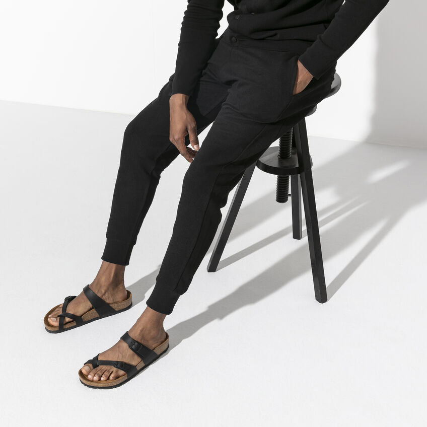 Birkenstock Women's Mayari Birko-Flor Sandals - Classic Footbed, Black | Comfortable & Stylish for Casual Wear, Beach, and Everyday Use