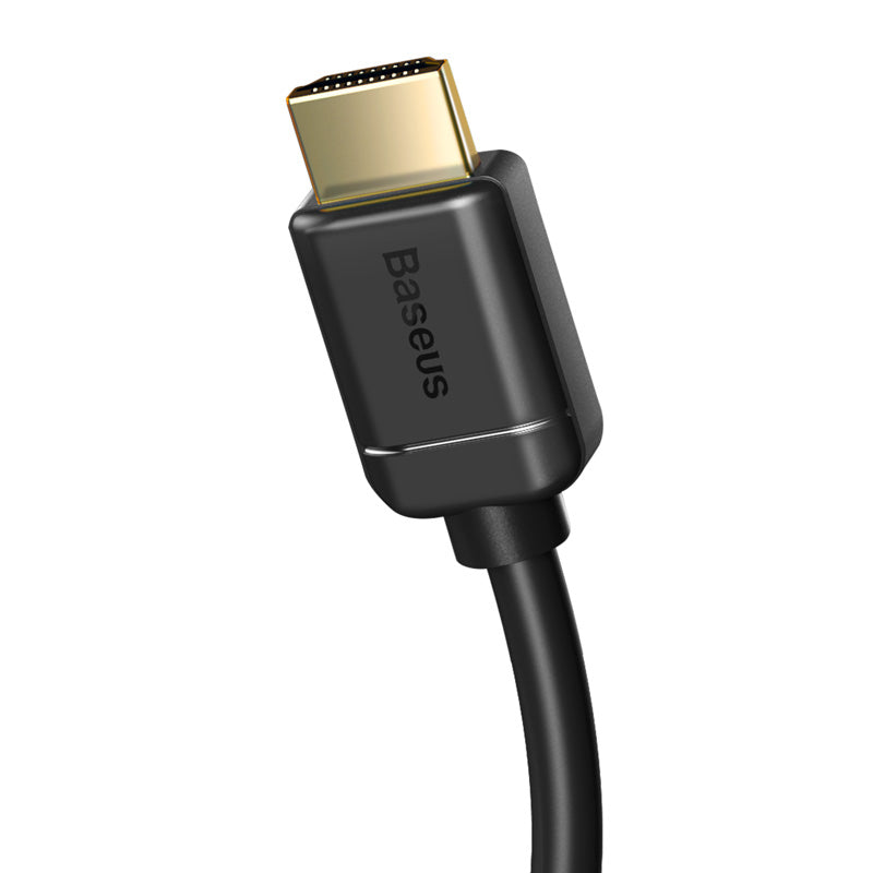 Baseus HDMI to HDMI Cable 1M (3.3ft) 4K High Speed Braided Cord - Black | for TV, Monitor, Laptop, Gaming Console & Home Theater Setup