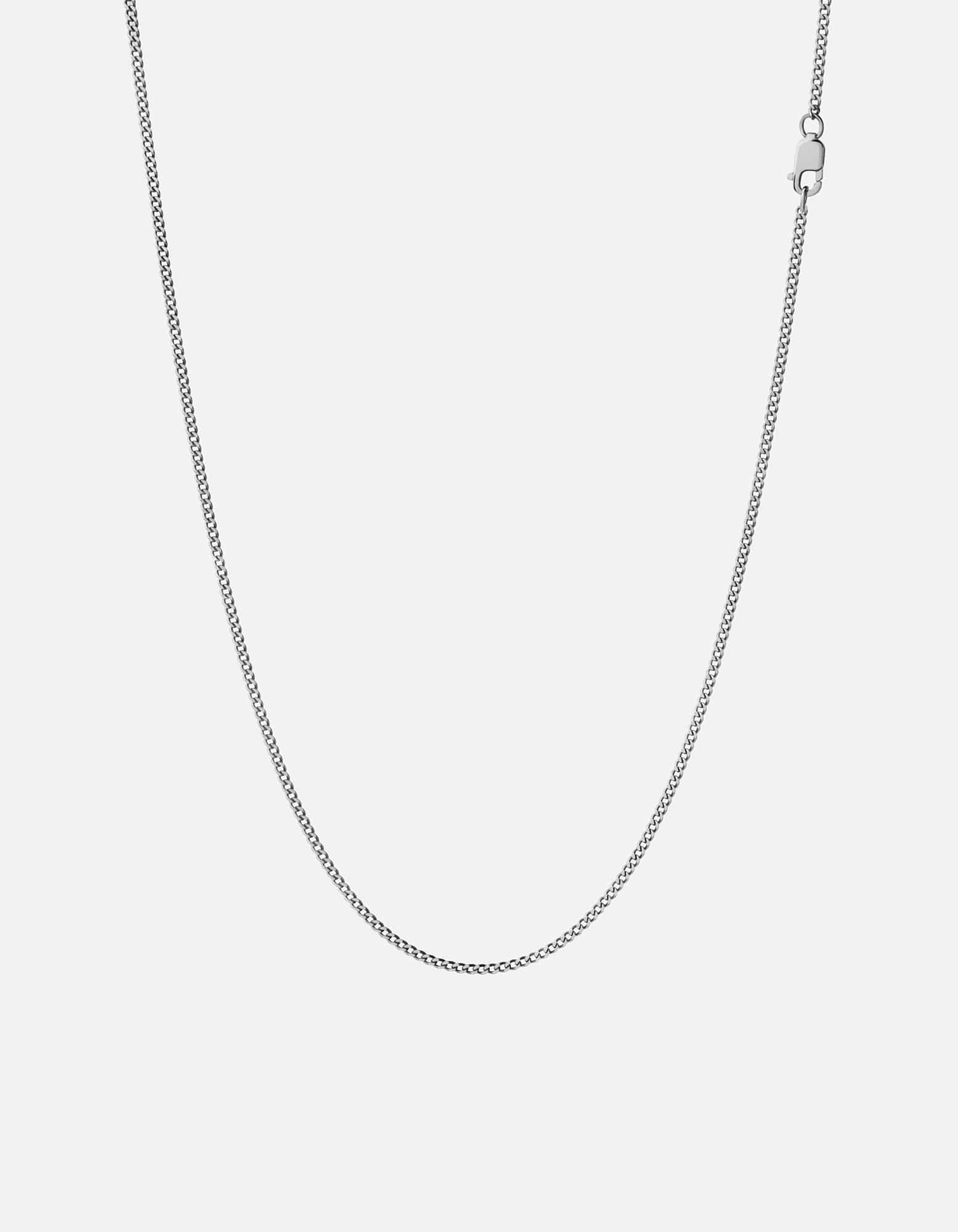 2mm Cuban Chain Necklace for Men & Women - 925 Sterling Silver Polished Link Chain - Perfect for Layering, Everyday Wear & Gift Giving