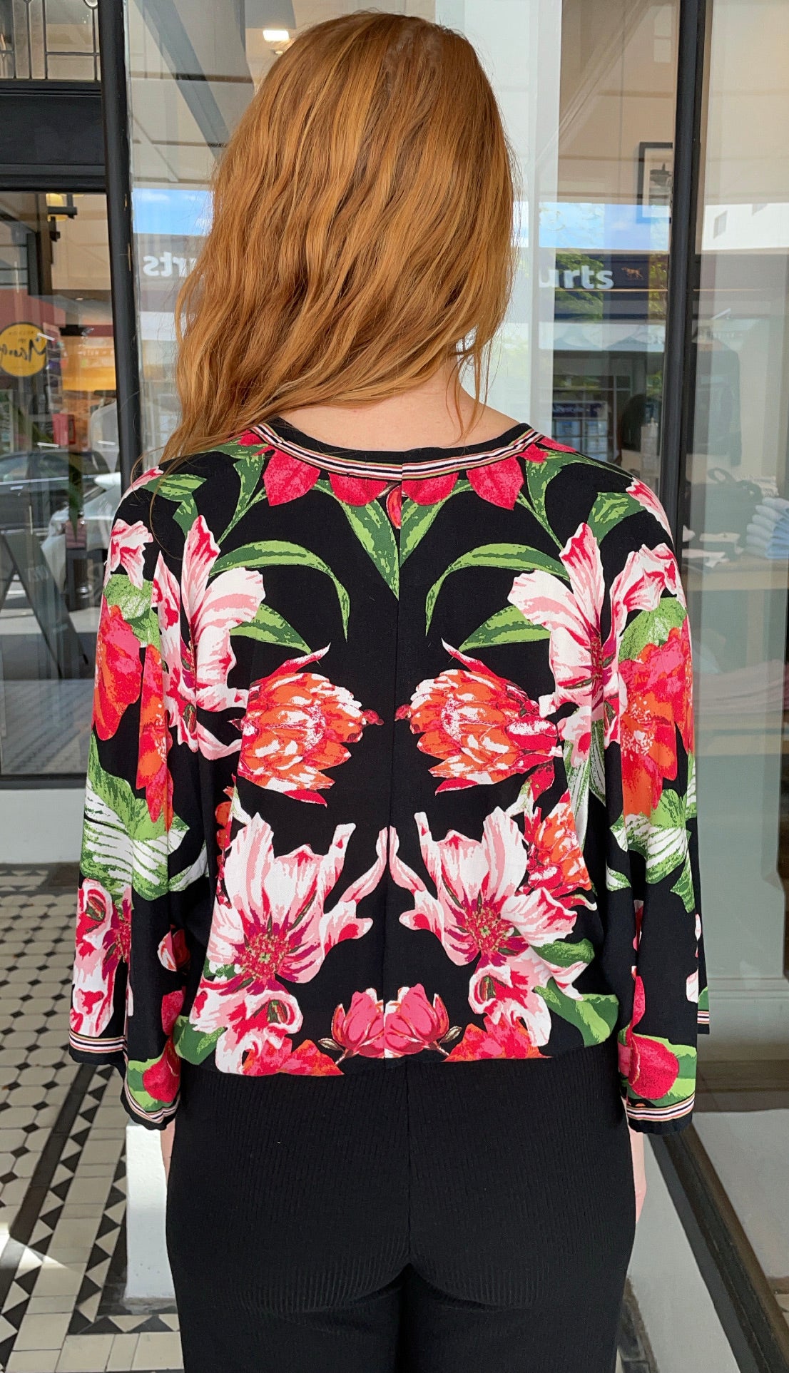 Floral Kimono Sleeve Cropped Top for Women - Boho Chic Summer Blouse for Beach, Vacation & Casual Outfits