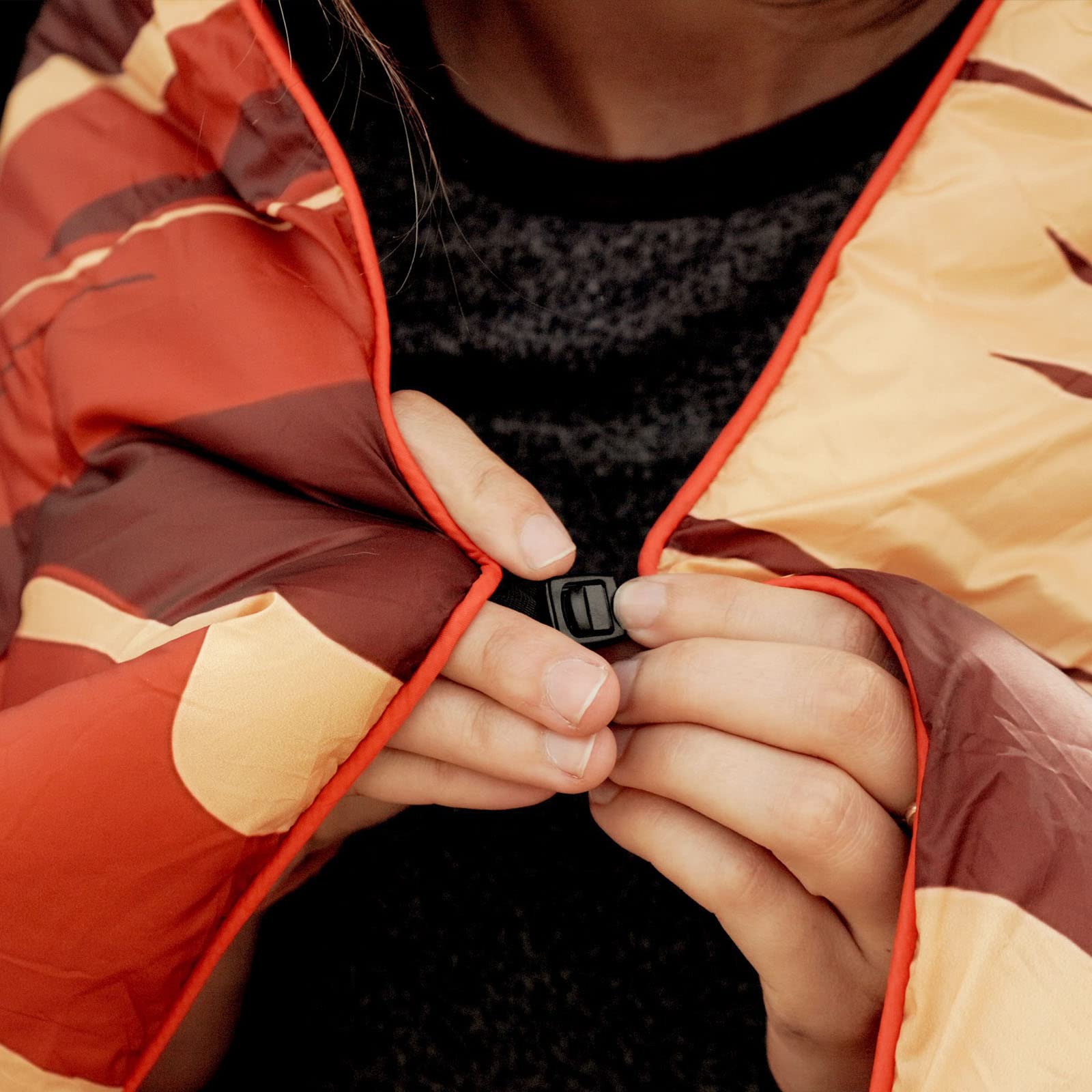Premium Waterproof Camping Blanket - Ultra Warm & Cozy Travel Blanket for Outdoor Adventures, Hiking, Picnics & Beach - Lightweight & Compact (Red, 55