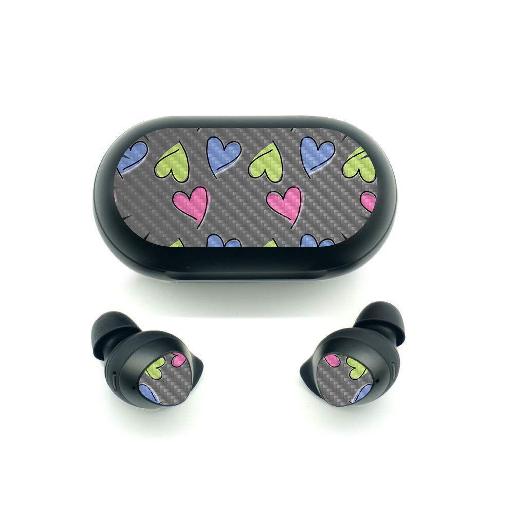 MightySkins Carbon Fiber Skin for Samsung Galaxy Buds - Stylish Protective Cover with Durable Textured Finish | Easy to Apply & Remove | Made in USA | Perfect for Workouts, Travel & Daily Use