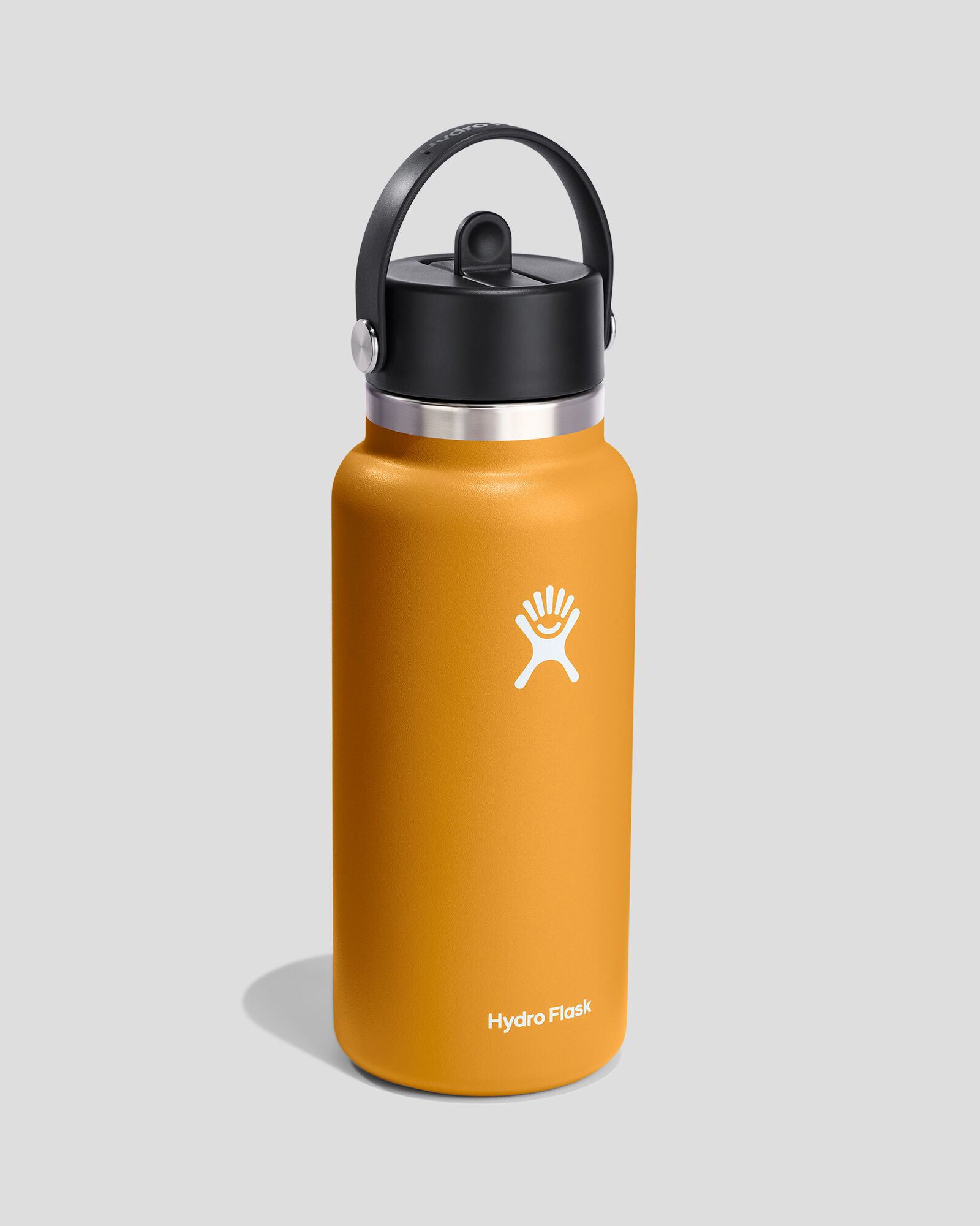 Hydro Flask Wide Mouth Straw Lid Water Bottle 32 oz (946 ml) - Insulated Stainless Steel Vacuum Flask for Hot & Cold Drinks - Perfect for Hiking, Camping, Gym & Outdoor Activities