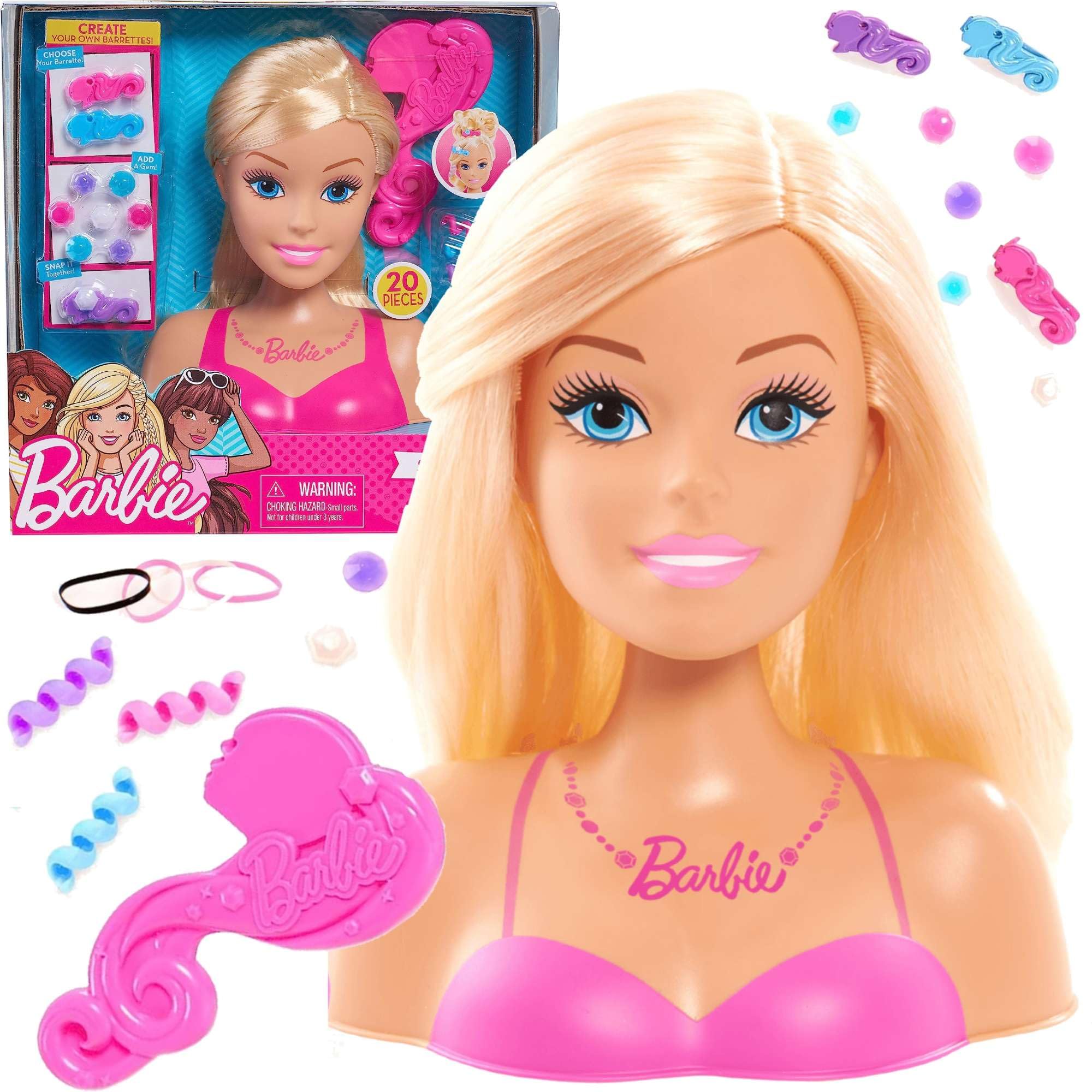 Barbie Small Styling Head - Blonde Hair Doll for Kids | Perfect for Hairstyling Practice & Pretend Play | Great Gift for Birthday & Christmas