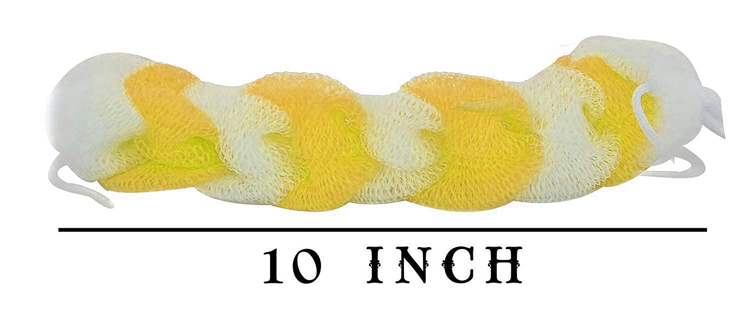 Exfoliating Bath Sponge for Dead Skin Removal - 2 Pack Body Scrubber for Smooth Skin | Shower & Spa Use