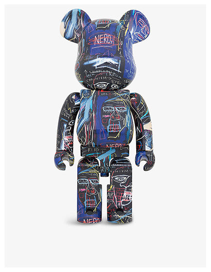 BEARBRICK BASQUIAT #7 1000% Collectible Art Figure - Limited Edition Vinyl Toy for Display & Home Decor