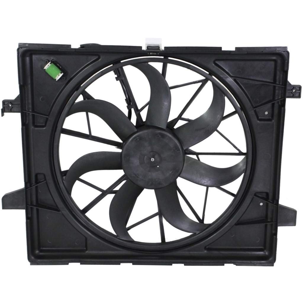 2011-2019 Jeep Grand Cherokee Radiator Fan - Single Fan Replacement Part CH3115170 | 55037992AD | Standard Duty Cooling System | Perfect for Off-Roading & Daily Commuting