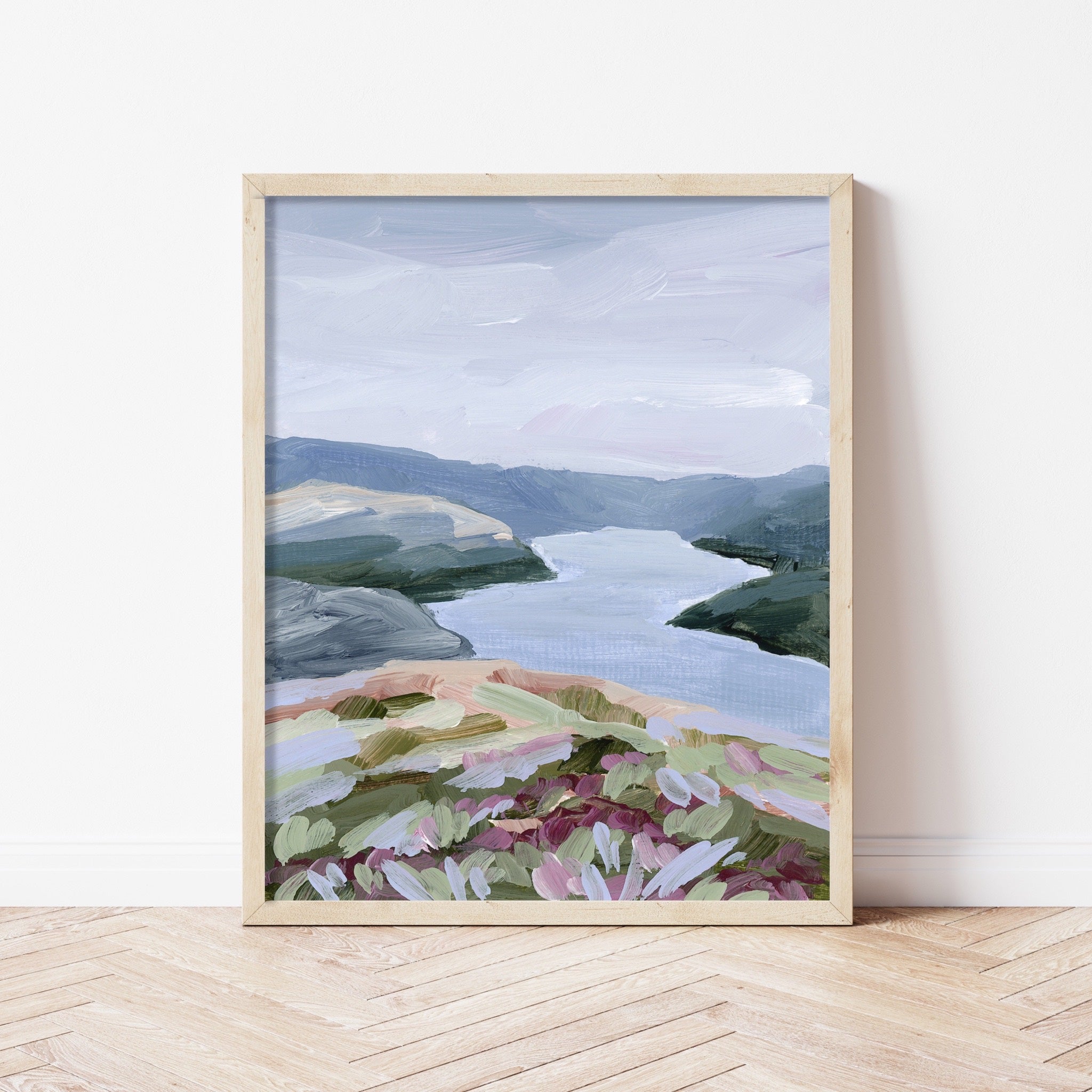 Stop at the Fjord Art Print - Stunning Scandinavian Landscape Wall Decor for Living Room, Bedroom & Office - Perfect Nordic Nature Poster for Home & Office Decoration