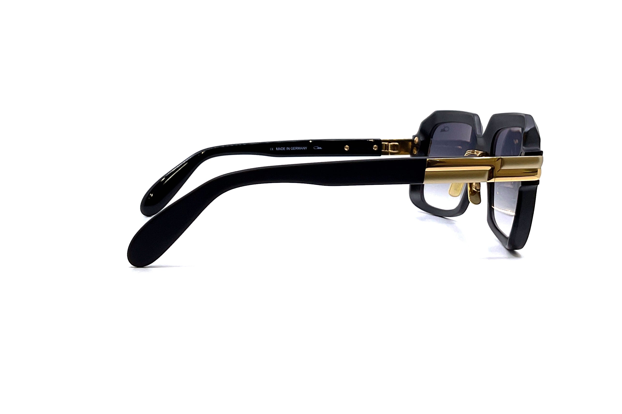 Cazal 607/3 ALU Sunglasses - Black/Gold Frame with UV Protection - Perfect for Outdoor Sports, Driving & Fashion Accessories