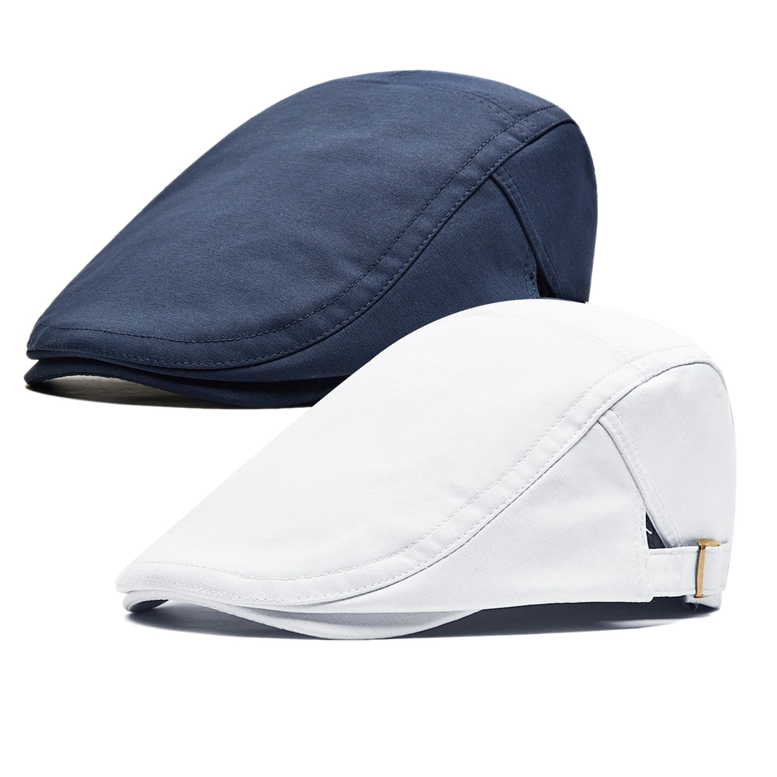 Men's Newsboy Cap - Adjustable Flat Irish Hat for Driving, Hunting, Golf & Outdoor Sports | Breathable Cabbie Ivy Cap for Casual & Active Wear