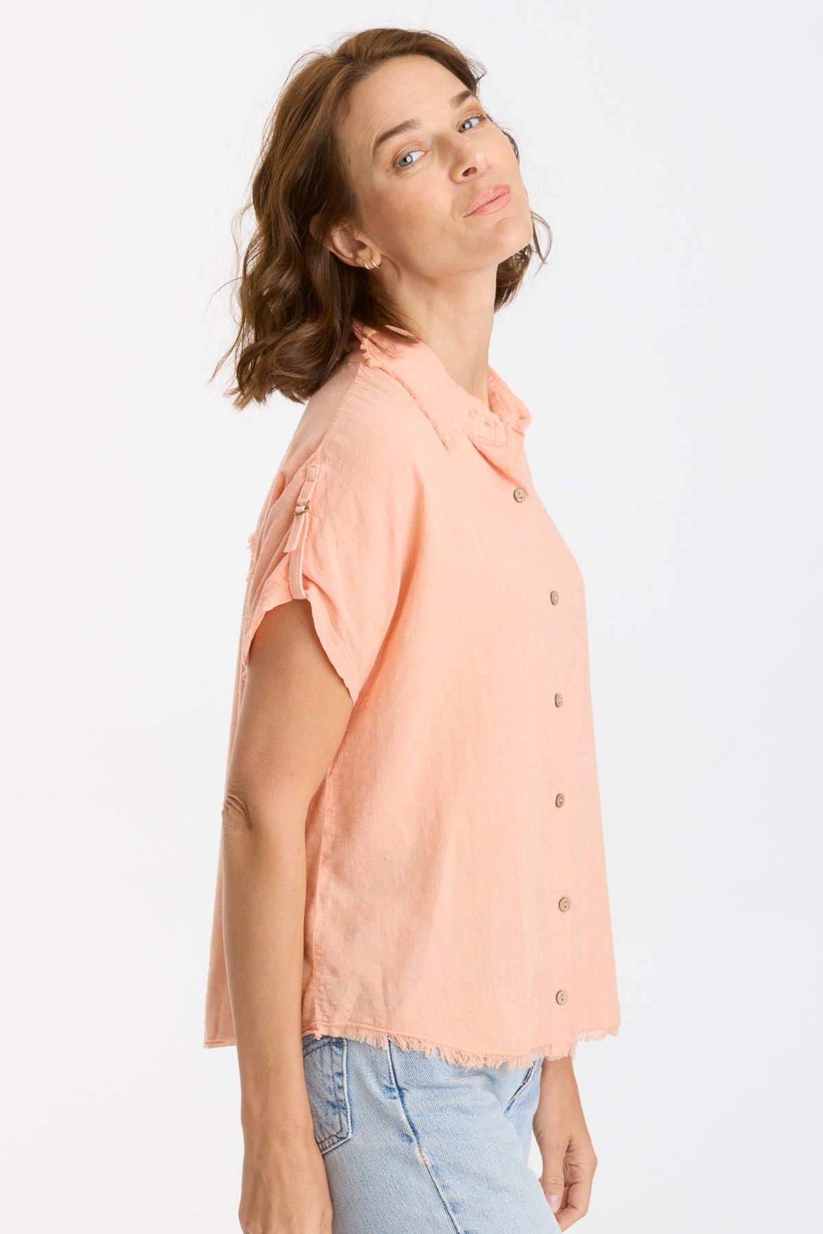 Ninette Button Up Top for Women - Stylish Casual Blouse with Front Buttons | Perfect for Office, Date Night & Everyday Wear