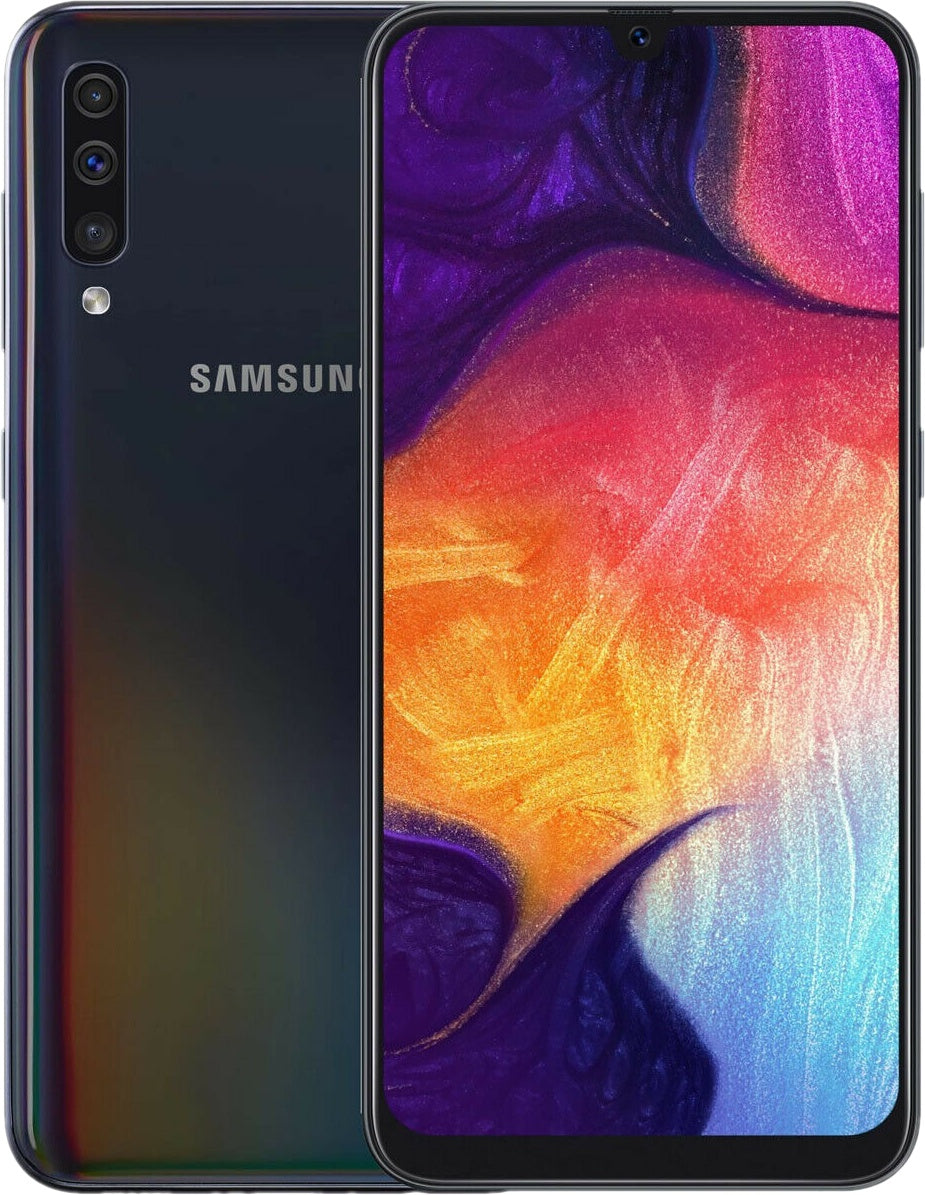 Samsung Galaxy A50 128GB GSM Unlocked Smartphone - Black | 6.4