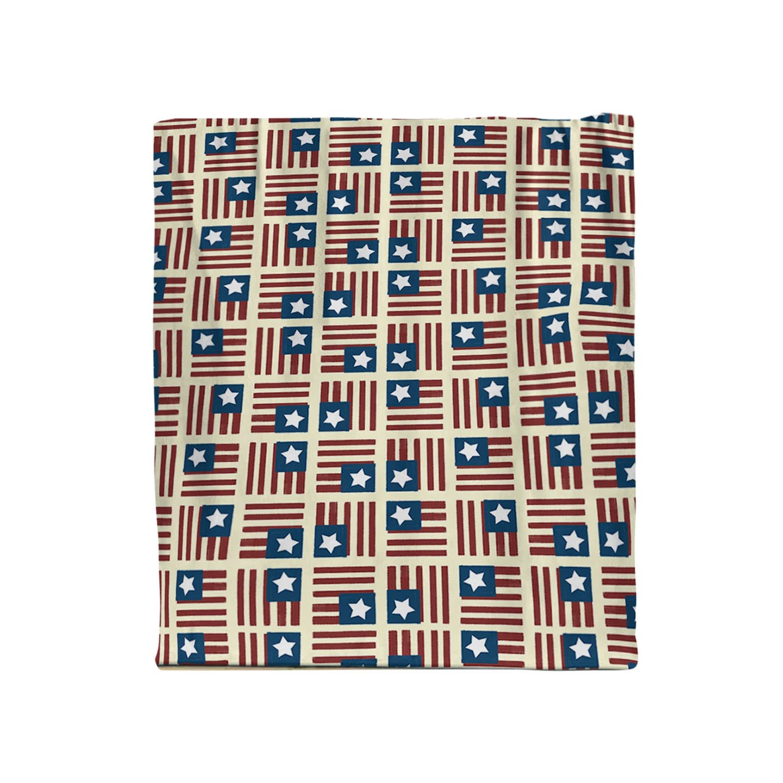 Soft Thickened Flannel Blanket for Office Nap & Home Use - American Flag Printed Warm Throw Blanket - Cozy Organic Sleeping Blanket for Air Conditioning & Winter Use