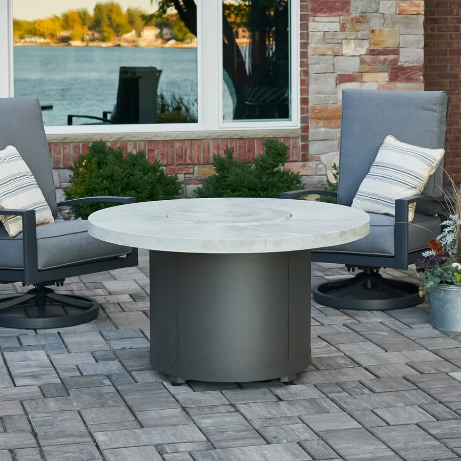 Outdoor Greatroom Company Beacon Fire Table - Propane Fire Pit Table for Patio, Deck, Backyard with Lava Rocks - Perfect for Outdoor Gatherings & Relaxation