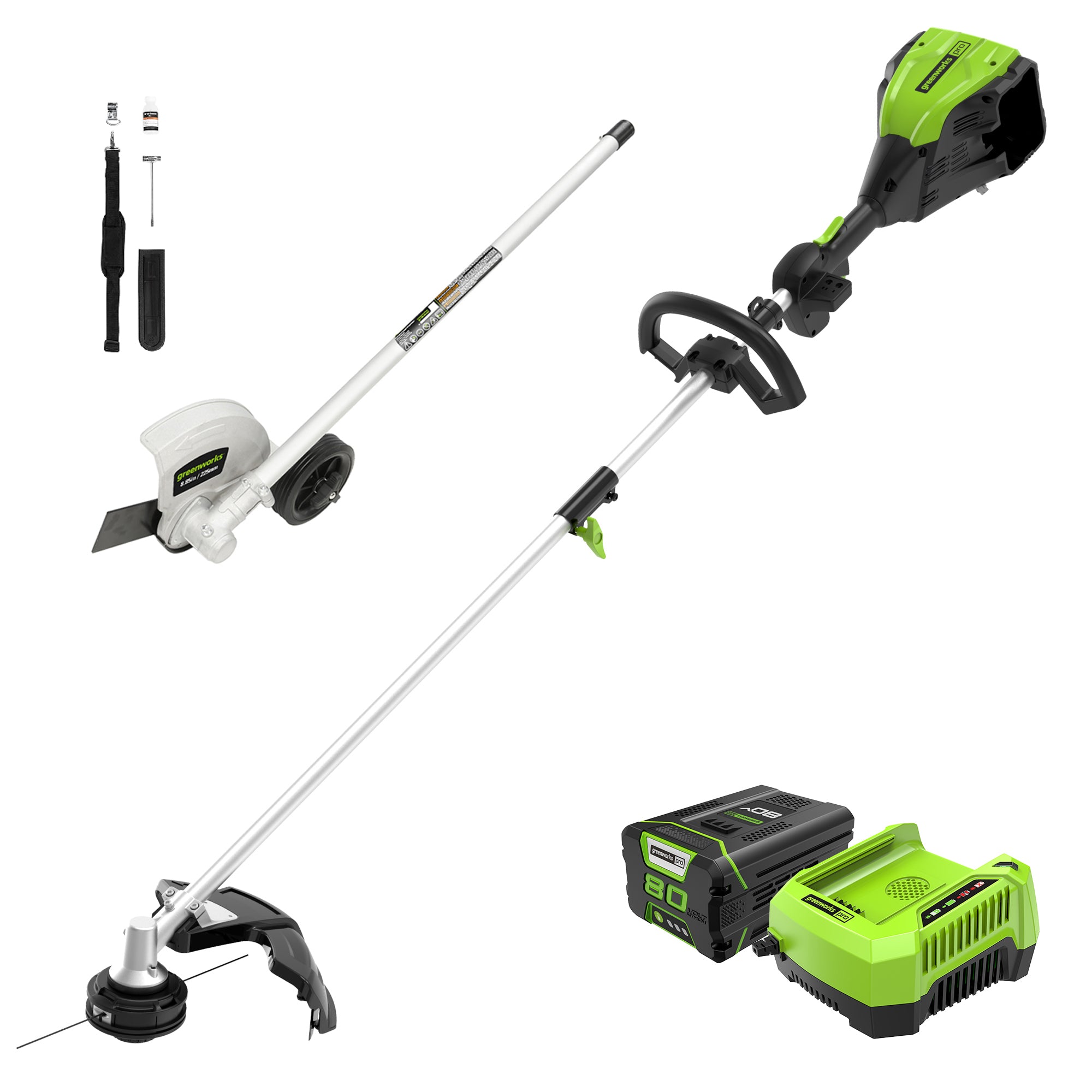 80V 16-Inch Cordless Battery String Trimmer with Edger Attachment - 2.0Ah Battery & Charger Included - Perfect for Lawn Care, Yard Maintenance & Landscaping