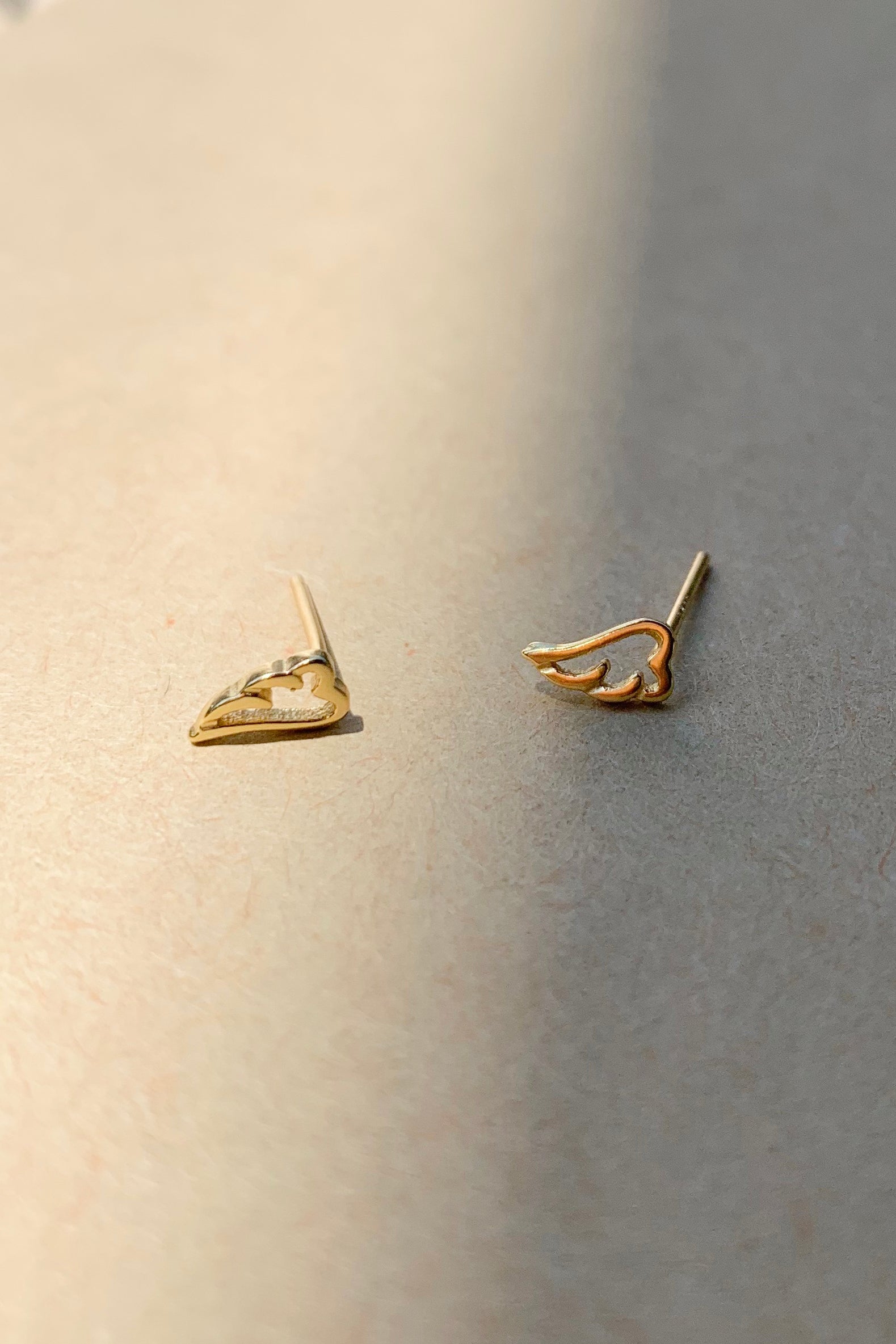 14K Gold Plated Wings Tiny Earrings - Elegant Bridal Party Gifts for Wedding, Bridesmaids, Anniversary & Special Occasions
