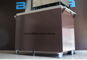 Premium 600 x 1200 Coffee Cart - Mobile Coffee Station for Cafes, Events & Home Use - Compact Barista Cart with Wheels for Easy Mobility