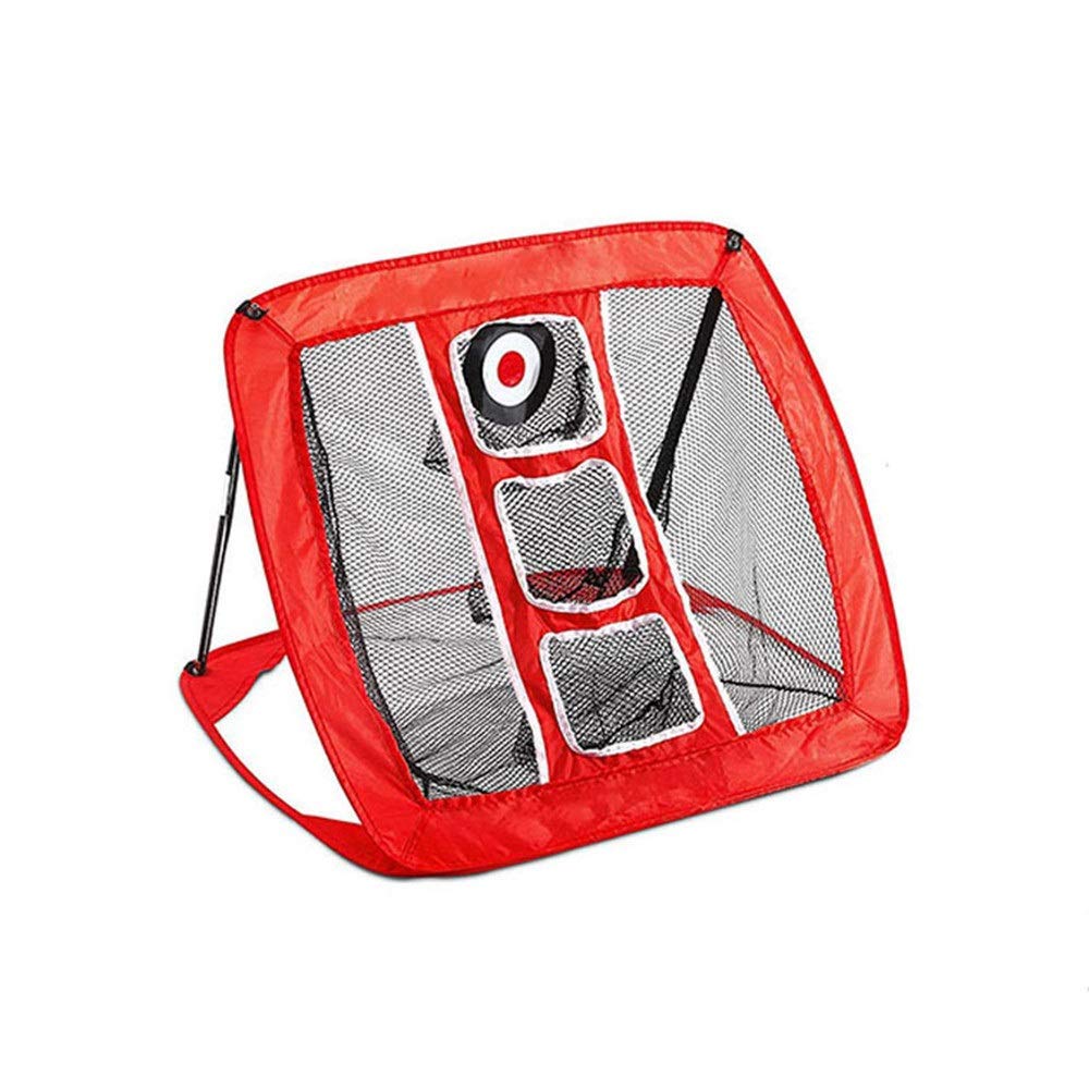 **Premium Golf Practice Net for Backyard & Indoor Training - 20”x25” Golf Hitting Net with Target & Carry Bag (Red) | Perfect for Driving, Chipping & Swing Practice | Ideal for Home, Garage, or Outdoor Use**