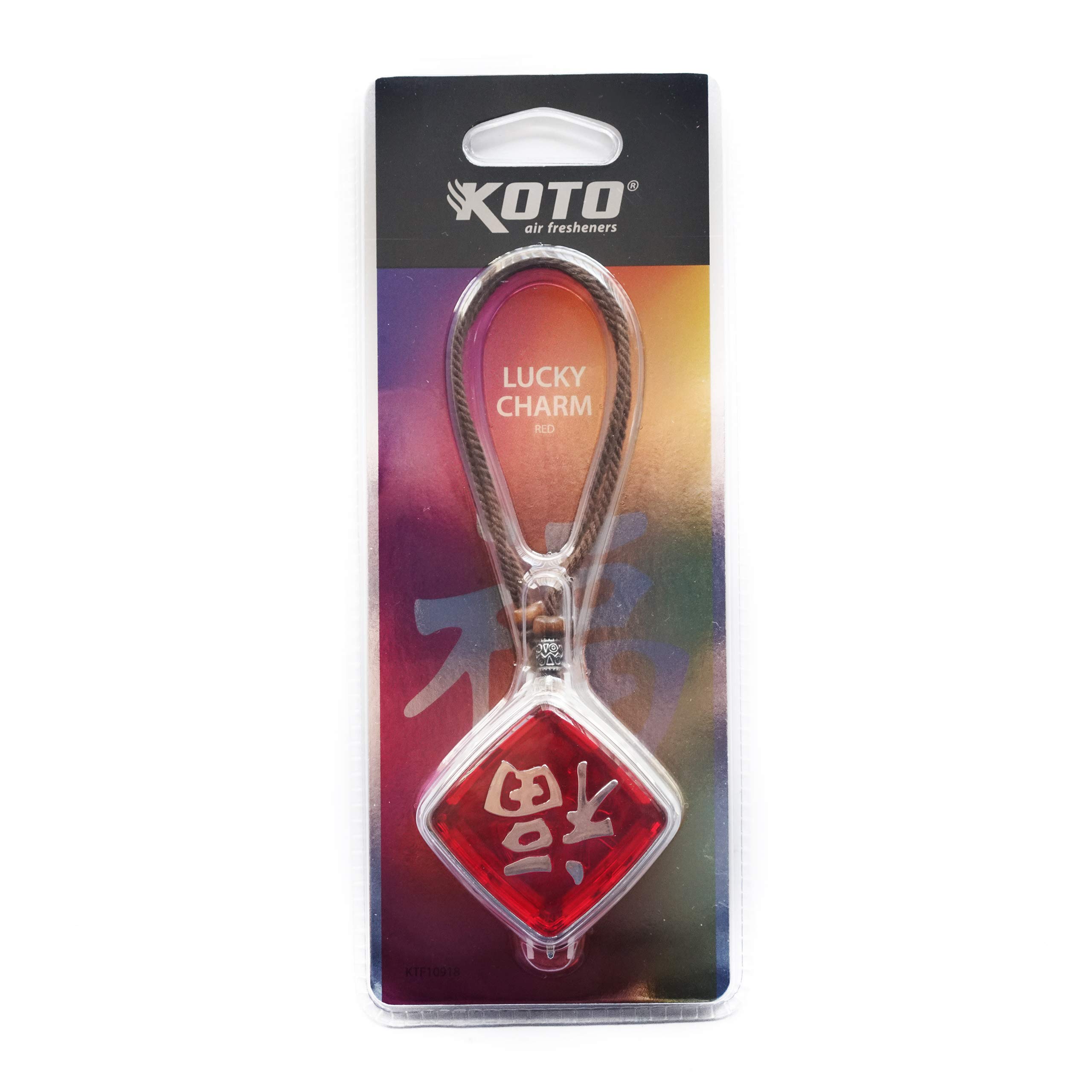 KOTO Lucky Charm Hanging Car Air Freshener - Black Squash & Rose Scent - Car Accessories for Fresh & Pleasant Ride | Perfect for Cars, Trucks & SUVs