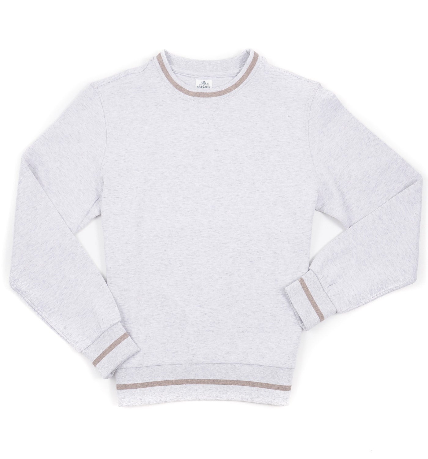 Borrelli Men's Crewneck Cotton Sweatshirt - Soft Casual Pullover for Everyday Wear | Perfect for Lounge, Gym & Street Style