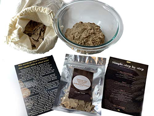 Organic Rye Sourdough Starter - Dehydrated Live Culture for Homemade Artisan Bread | Perfect for Healthy Baking, Sourdough Bread Making & Fermented Foods | Ideal for Home Bakers & Bread Enthusiasts