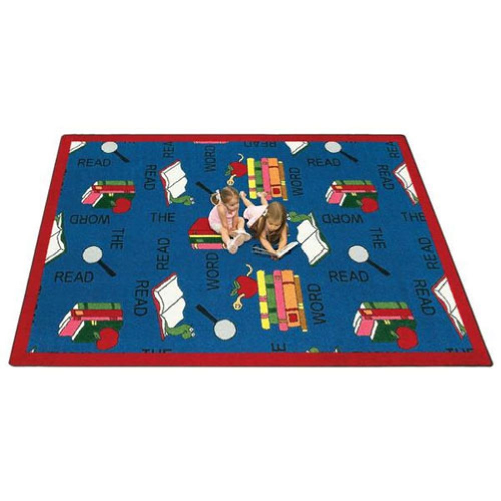 Joy Carpets Kid Essentials Inspirational 'Read The Word' Area Rug - Multicolor 3'10