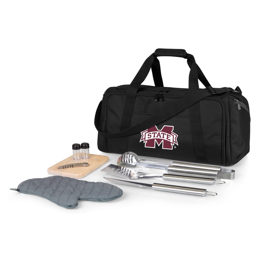 PICNIC TIME NCAA BBQ Kit Cooler Tote with Barbecue Tools & Accessories - Perfect for Tailgating, Beach Parties, Camping & Outdoor Grilling