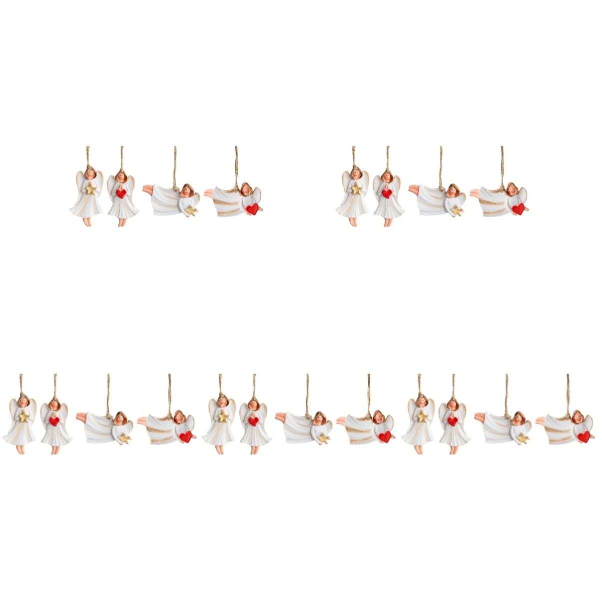 ABOOFAN 20-Piece Christmas Tree Ornament Set - Lovely Hanging Decorations for Xmas Tree, Home & Office Desk - Perfect for Holiday Party Decor & Gift Giving