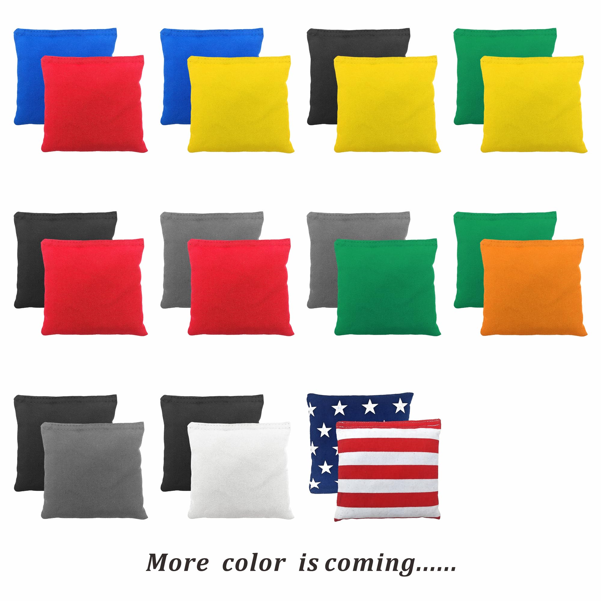 Professional Regulation Cornhole Bags Set of 8 - Weather Resistant Bean Bags for Corn Hole Game - Perfect for Backyard Parties, Tailgating & Outdoor Family Fun