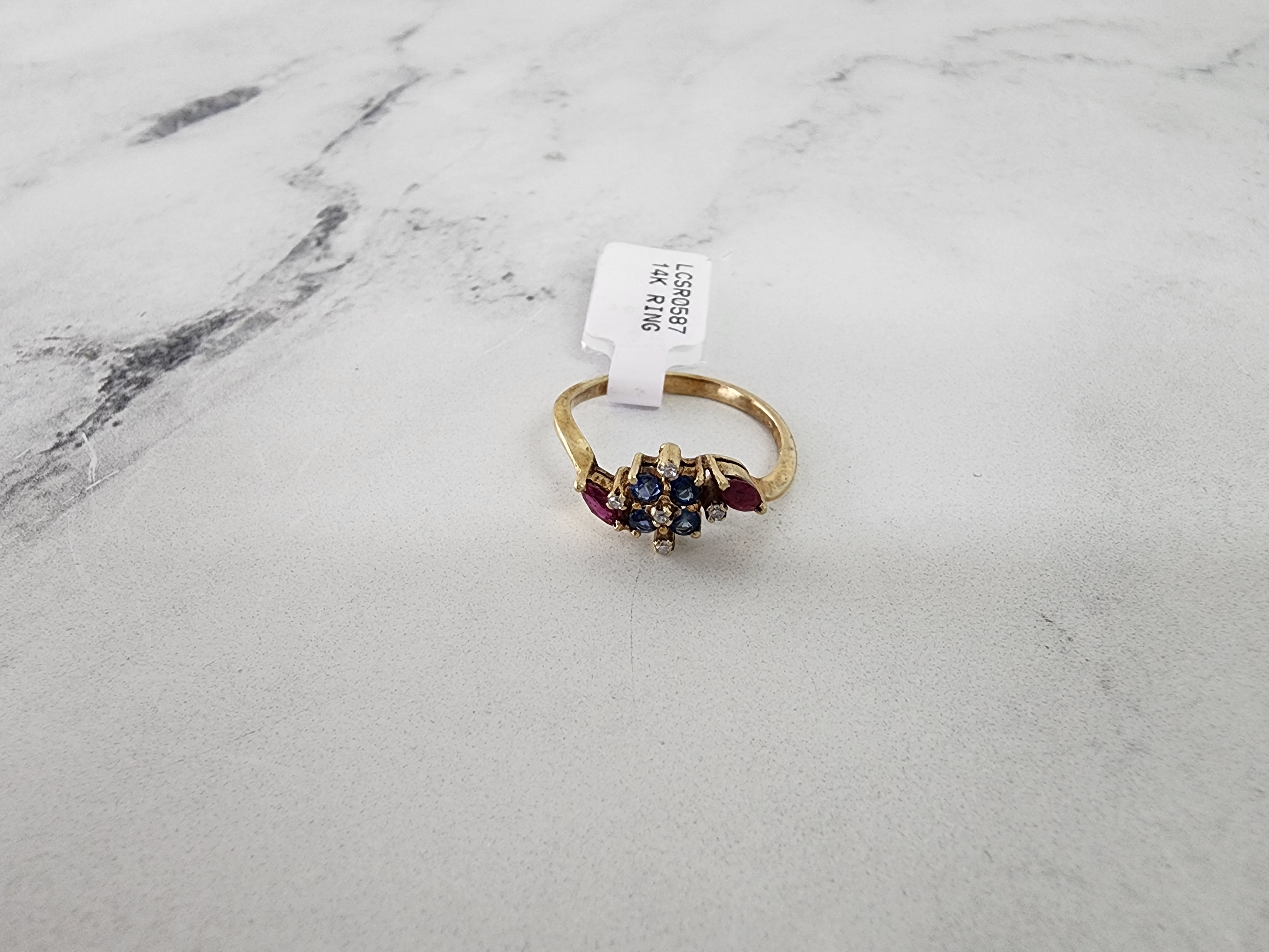 Exquisite Multi-Stone Sapphire & Ruby Ring for Women | Elegant Birthstone Jewelry Gift for Anniversary, Engagement & Special Occasions
