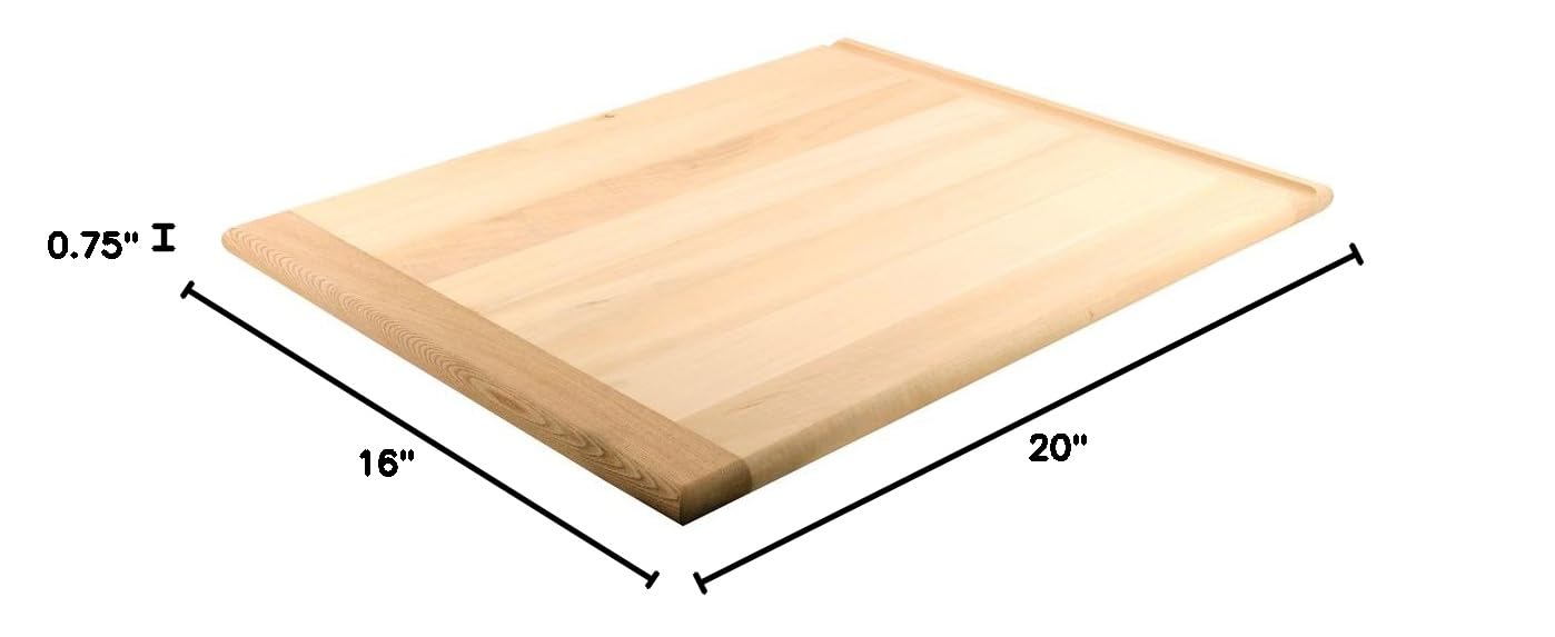 Prime-Line MP10811 Unfinished Solid Hardwood Breadboard - 3/4