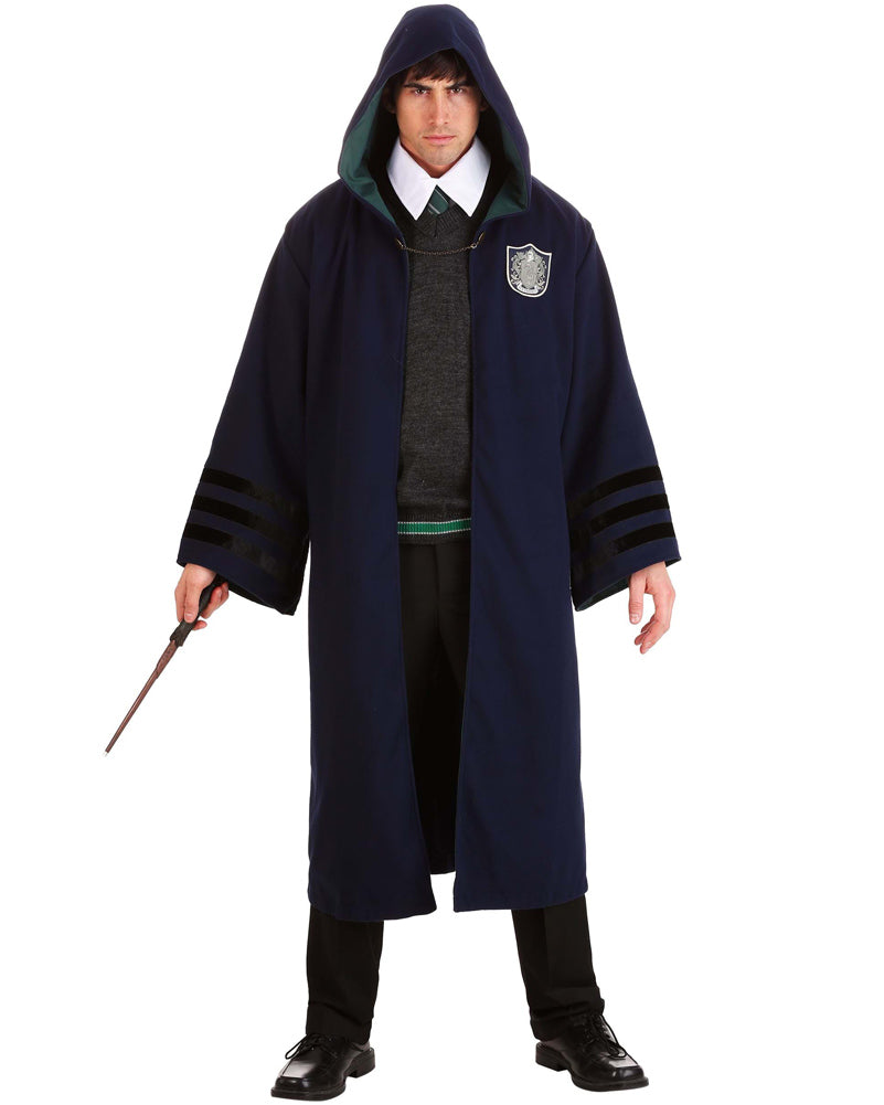 1920s Vintage Slytherin Robe for Adults - Harry Potter Inspired Wizard Costume - Perfect for Halloween, Cosplay, and Themed Parties