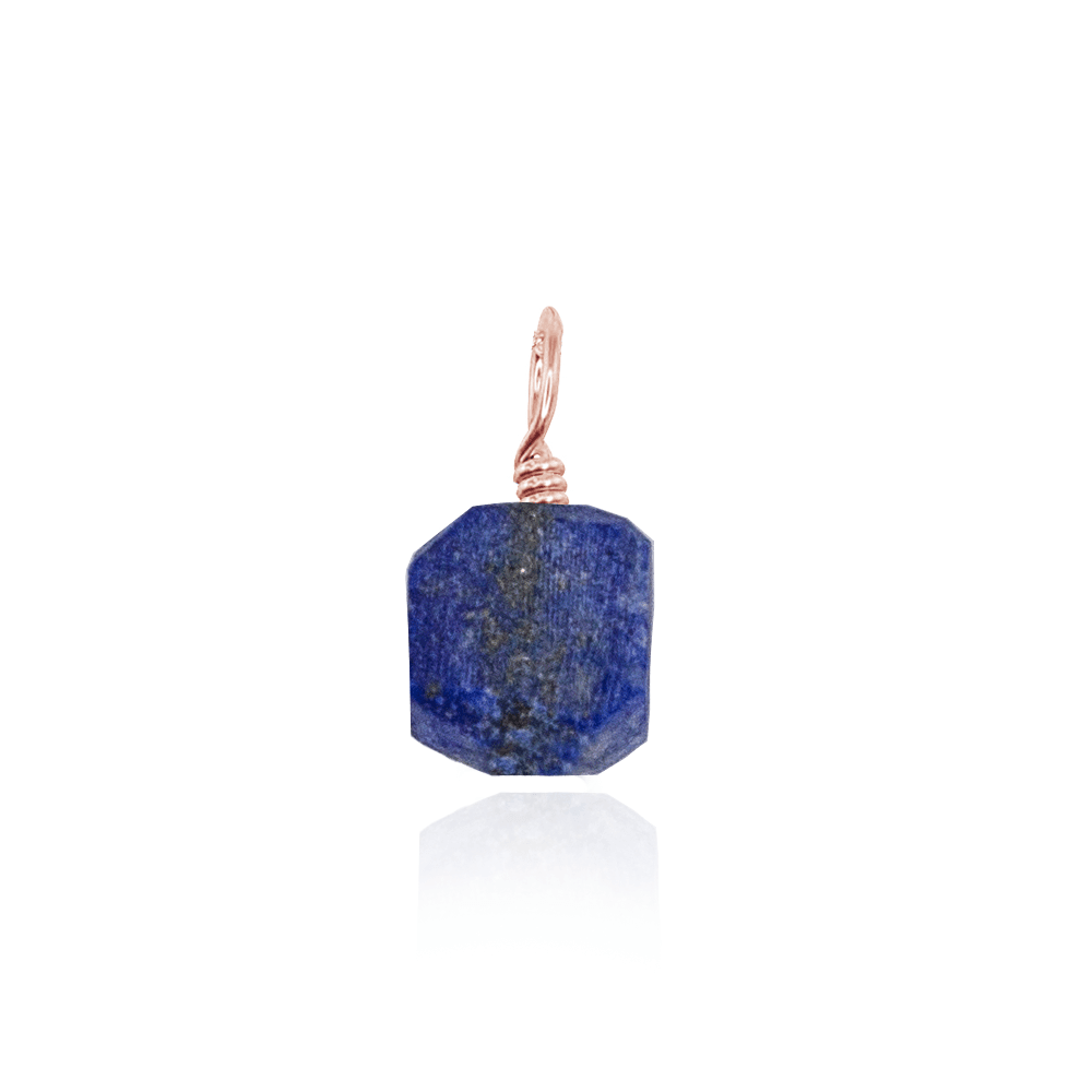 Natural Raw Lapis Lazuli Crystal Pendant Necklace - Healing Stone Jewelry for Meditation, Chakra Balancing & Spiritual Gifts